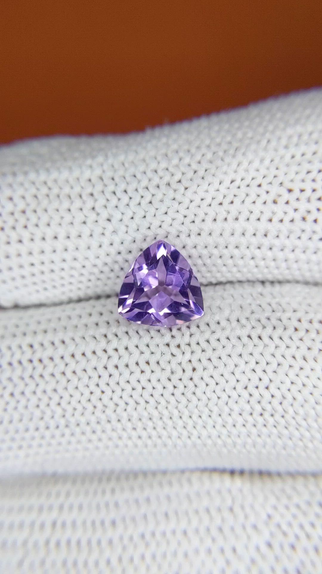 1.69 Ct. Purple Amethyst from Ceylon (Sri Lanka) Size Video