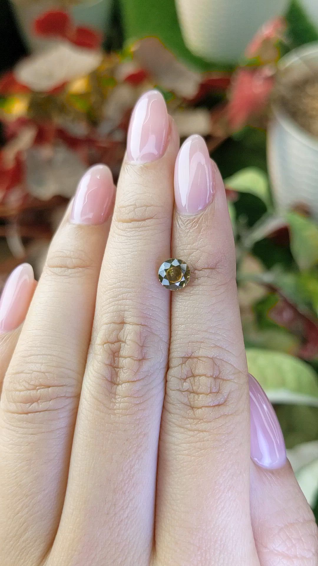 1.49 Ct. Brownish Yellow Zircon from Ceylon (Sri Lanka) Size Video