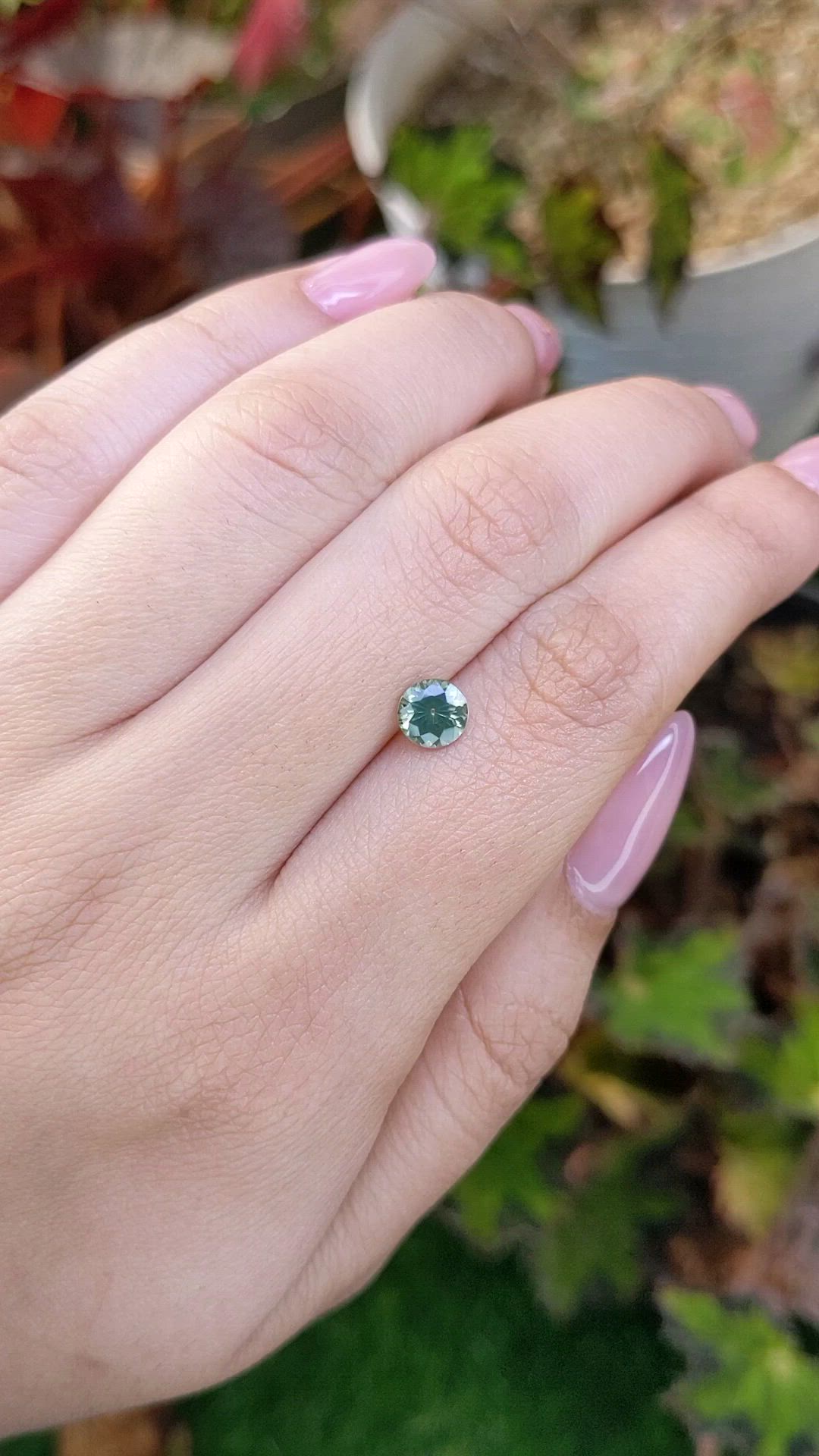 1.00 Ct. Green Zircon from Ceylon (Sri Lanka) Size Video