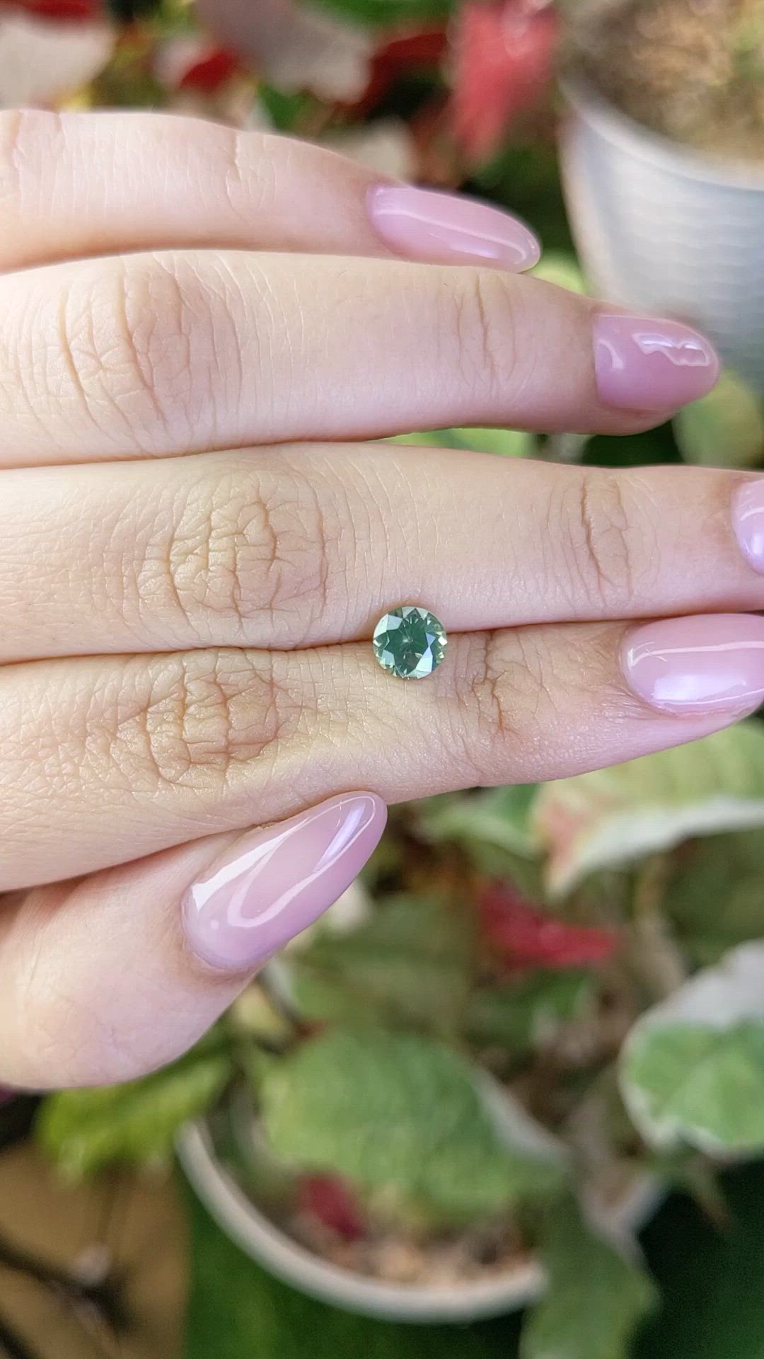 1.00 Ct. Green Zircon from Ceylon (Sri Lanka) Size Video