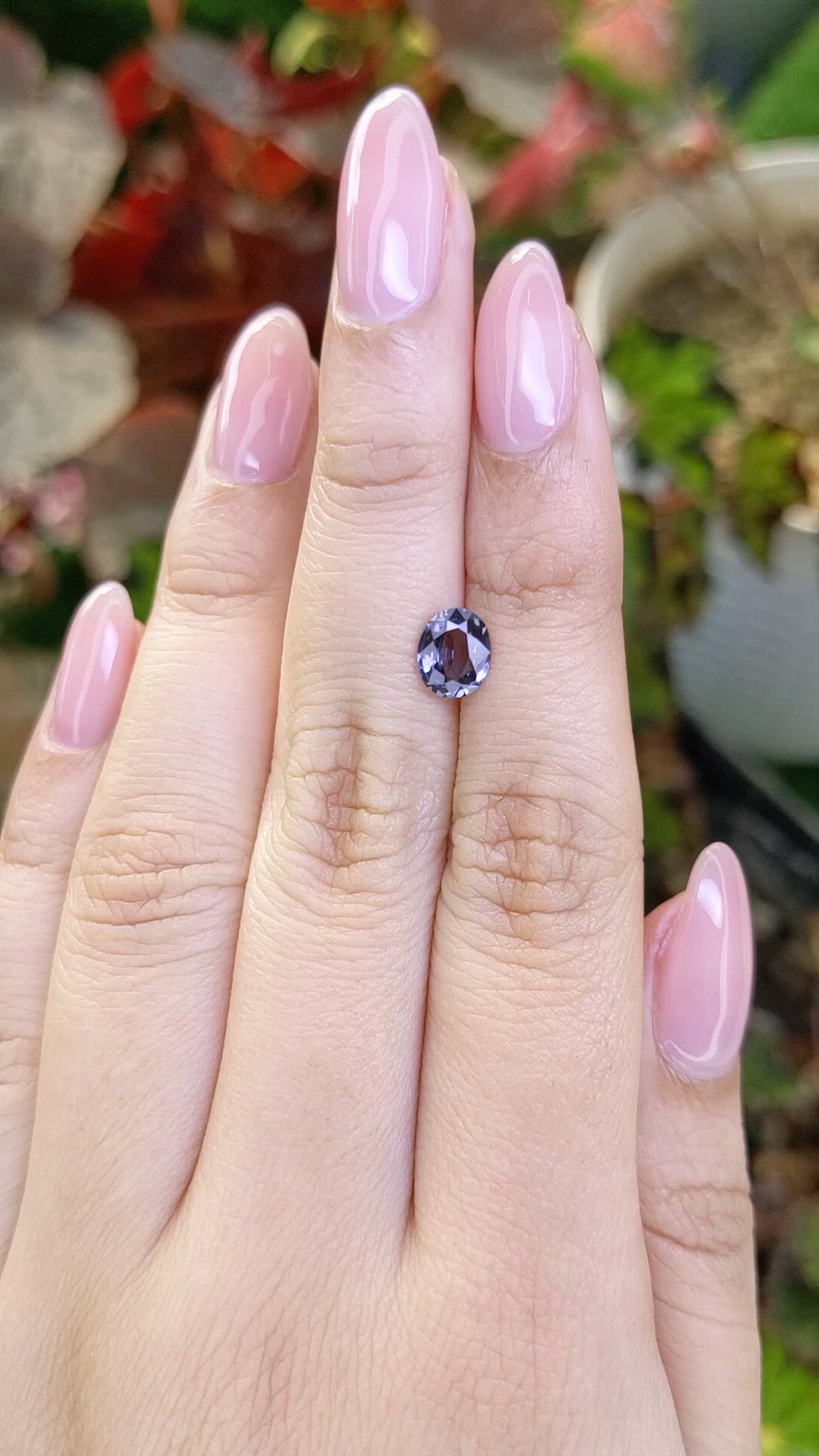 0.87 Ct. Violet Spinel from Ceylon (Sri Lanka) Size Video