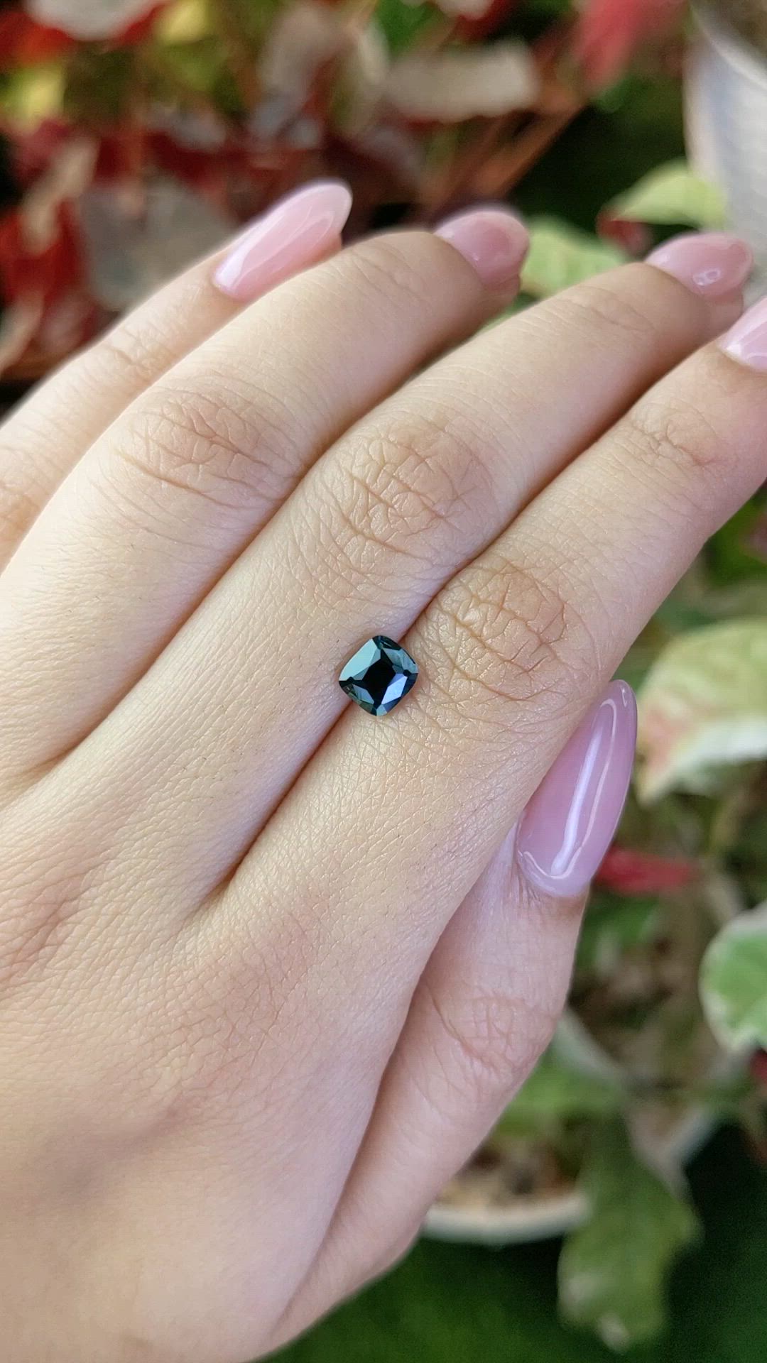 0.90 Ct. Greenish Blue Spinel from Ceylon (Sri Lanka) Size Video