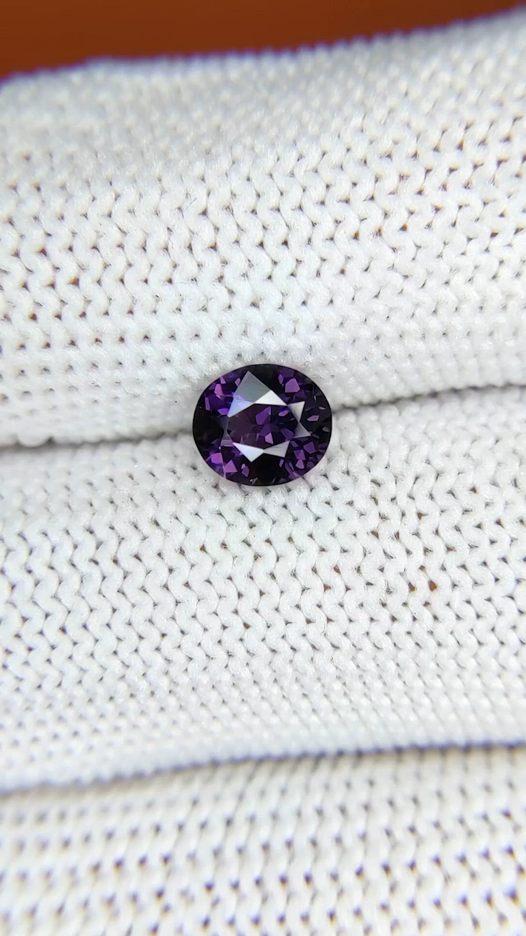 0.83 Ct. Purple Spinel from Ceylon (Sri Lanka) Size Video
