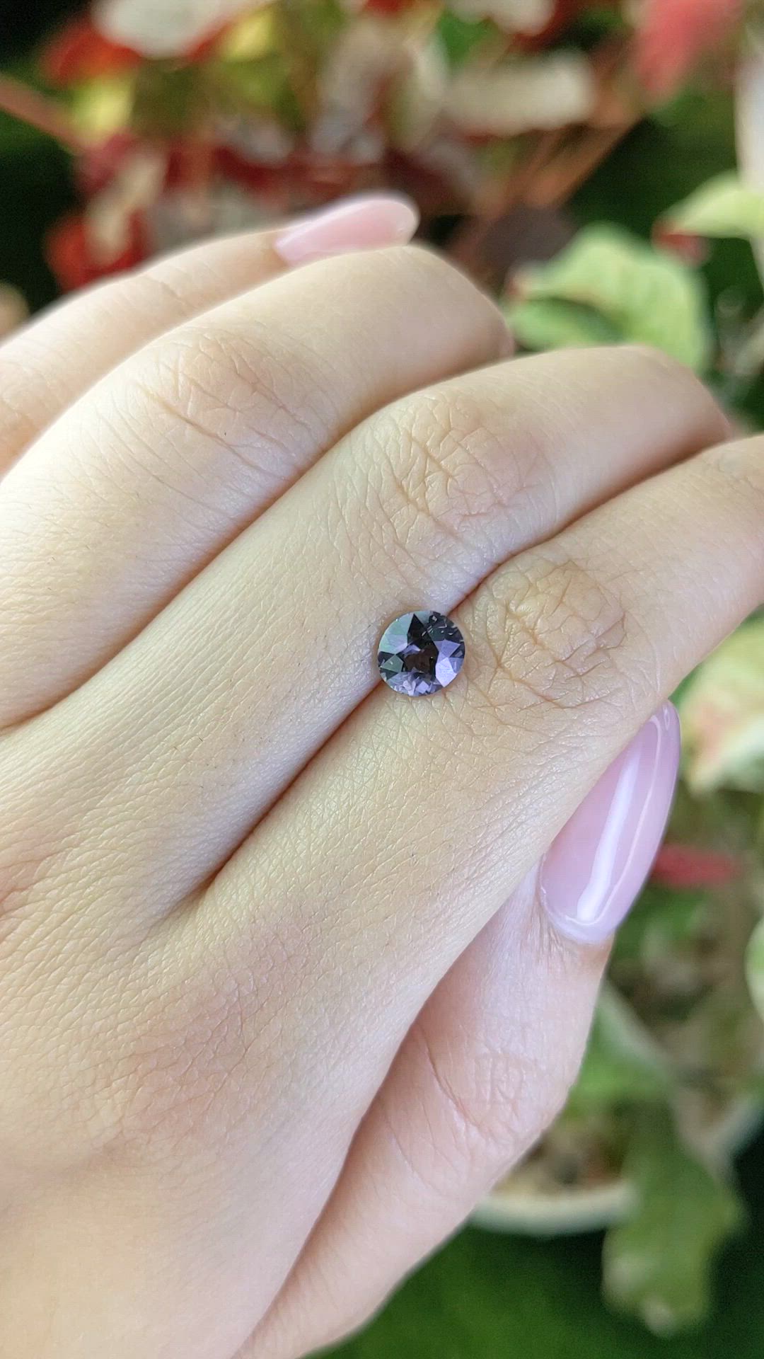 0.94 Ct. Purple Spinel from Ceylon (Sri Lanka) Size Video