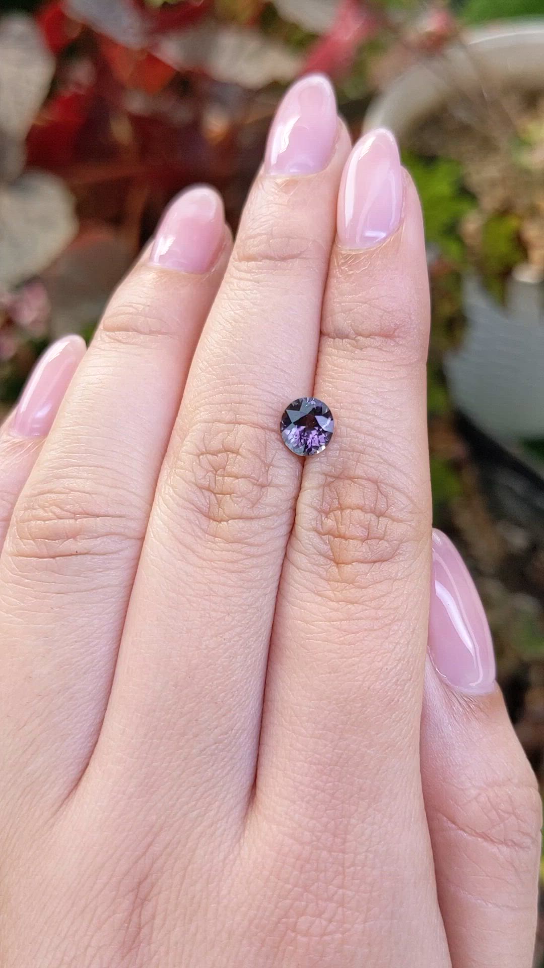 0.94 Ct. Purple Spinel from Ceylon (Sri Lanka) Size Video