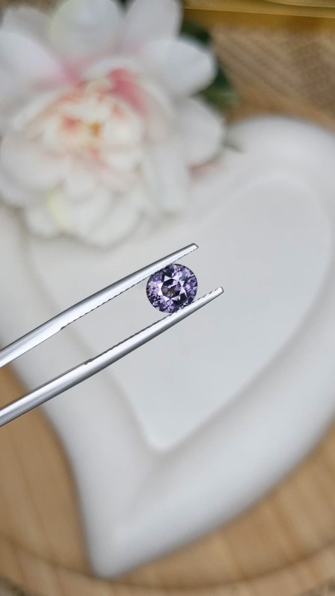 0.94 Ct. Purple Spinel from Ceylon (Sri Lanka) Size Video