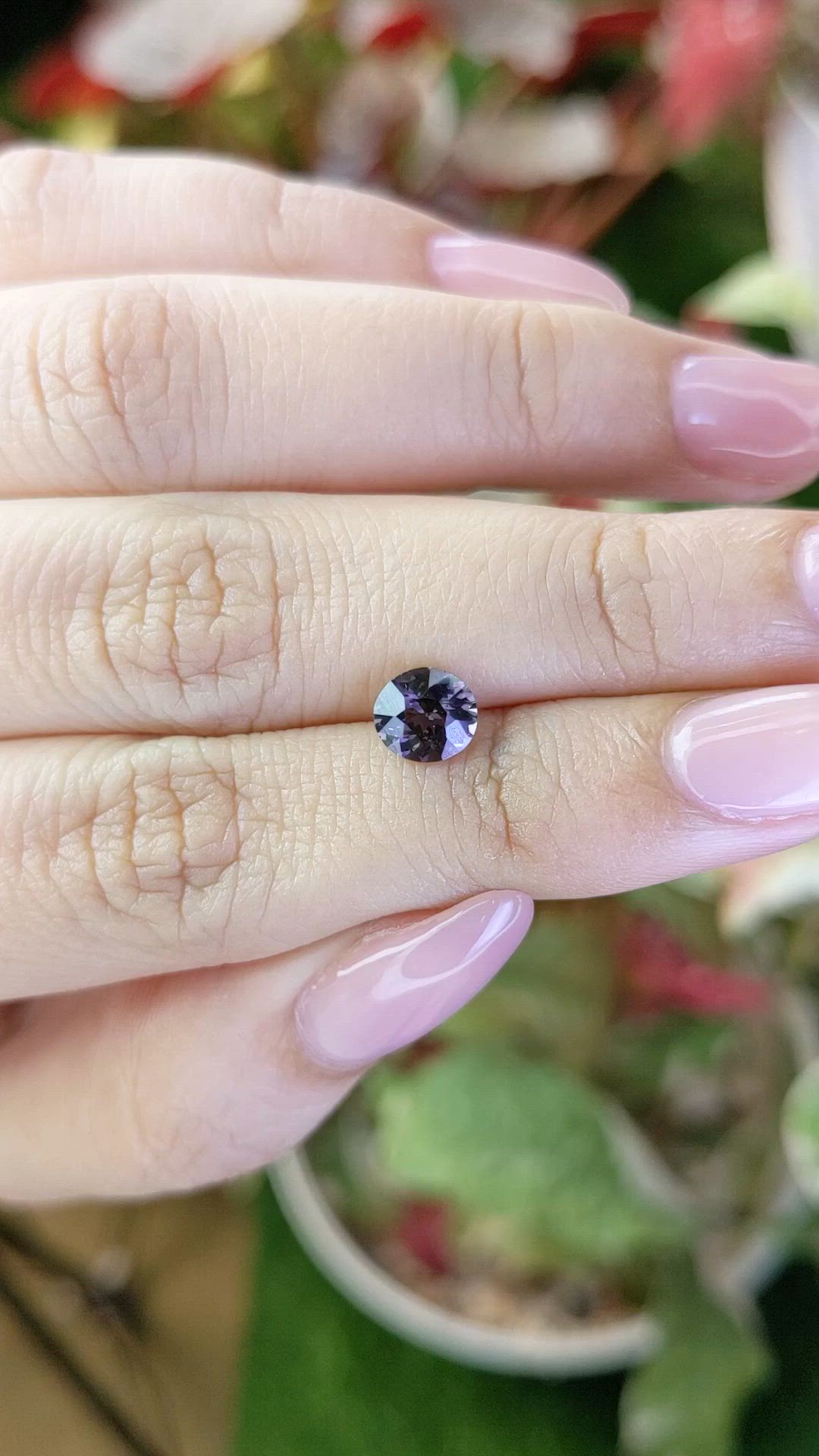 0.94 Ct. Purple Spinel from Ceylon (Sri Lanka) Size Video