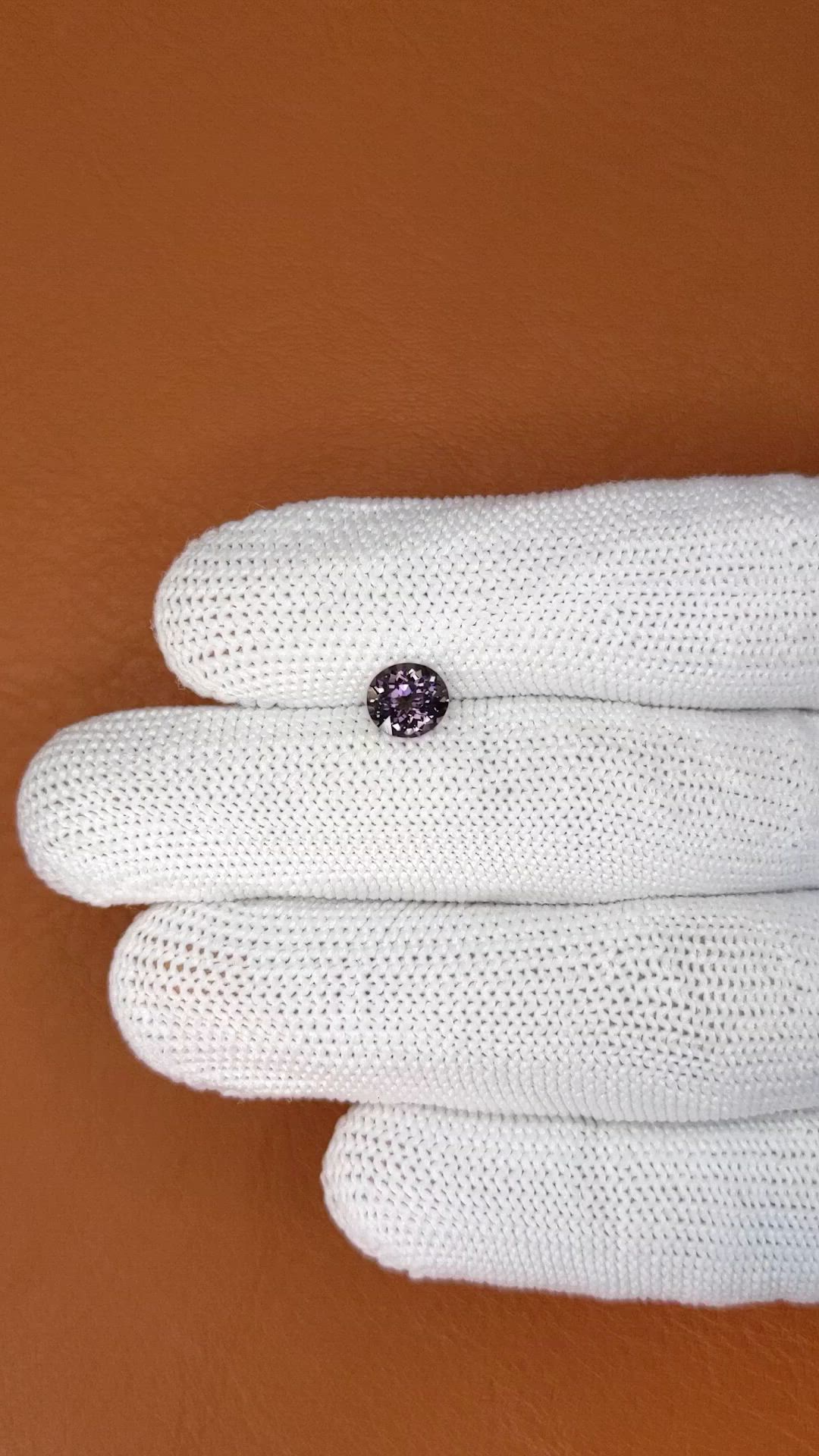 0.94 Ct. Purple Spinel from Ceylon (Sri Lanka) Size Video