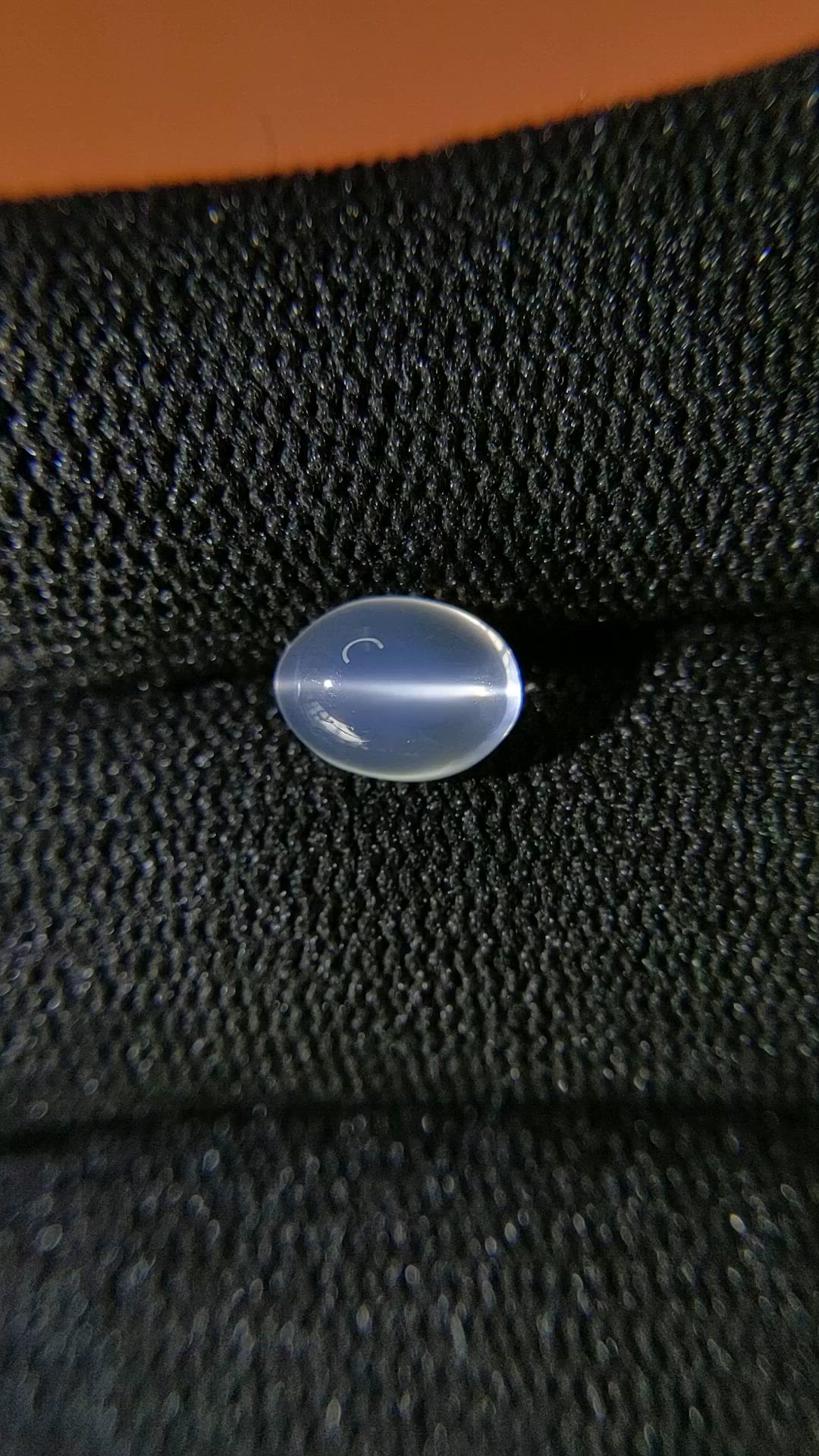 1.33 Ct. White Cabochon Moonstone from Ceylon (Sri Lanka) Size Video