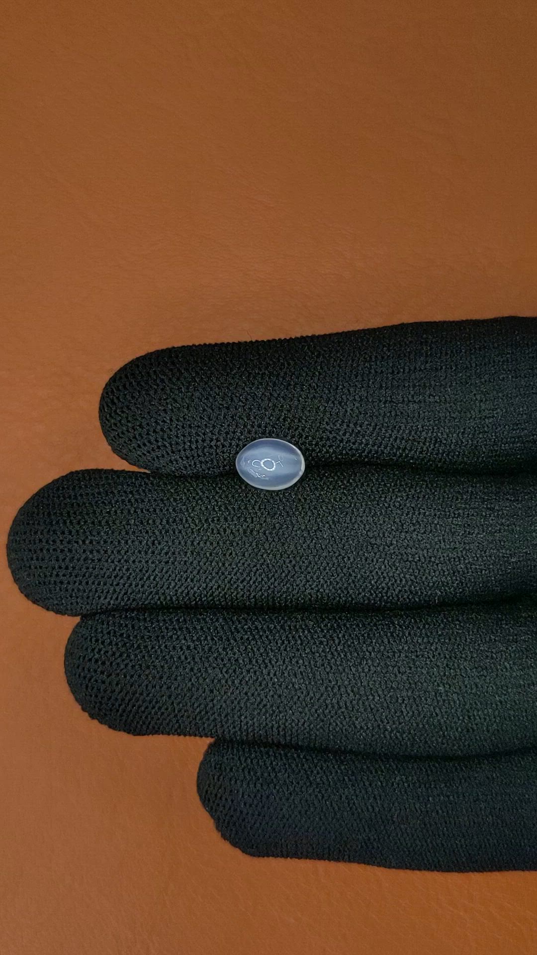 1.33 Ct. White Cabochon Moonstone from Ceylon (Sri Lanka) Size Video