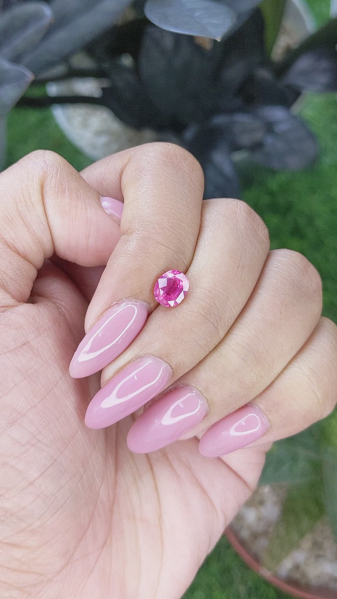 1.13 Ct. Pink Spinel from Tanzania Size Video
