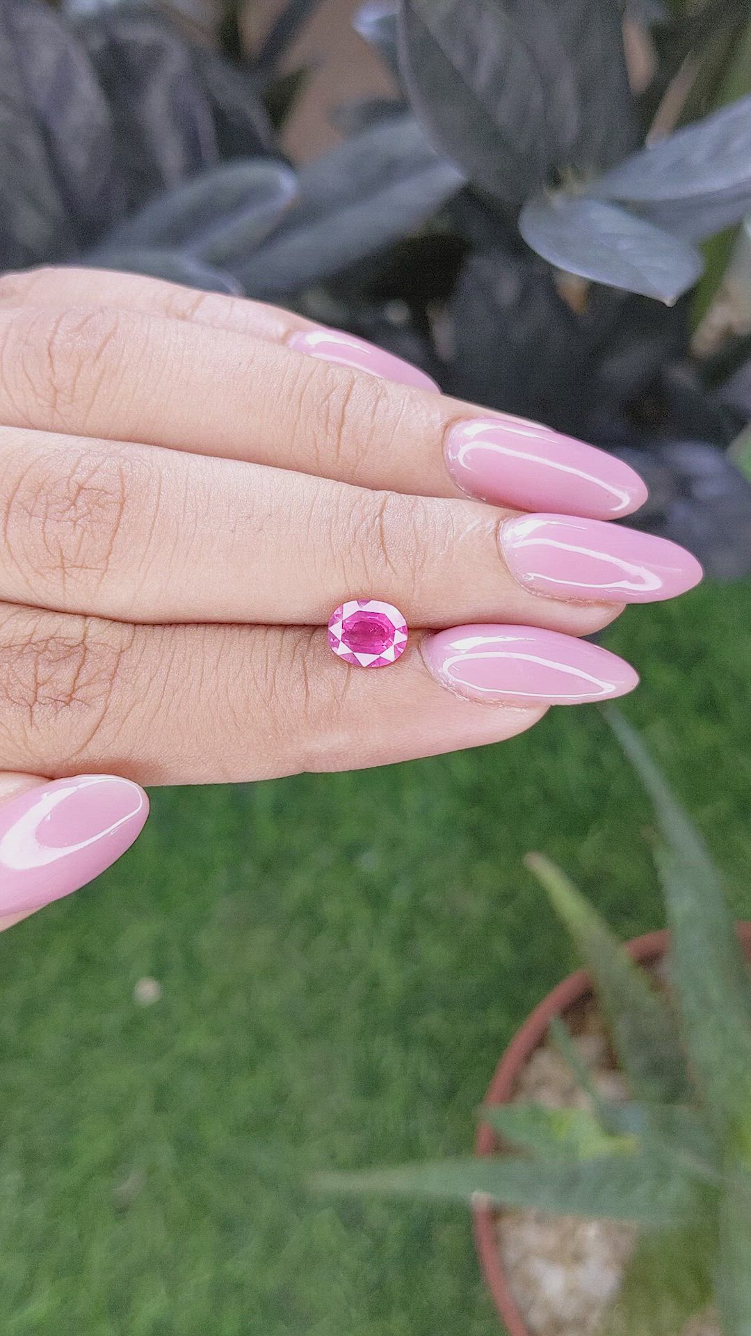 1.13 Ct. Pink Spinel from Tanzania Size Video