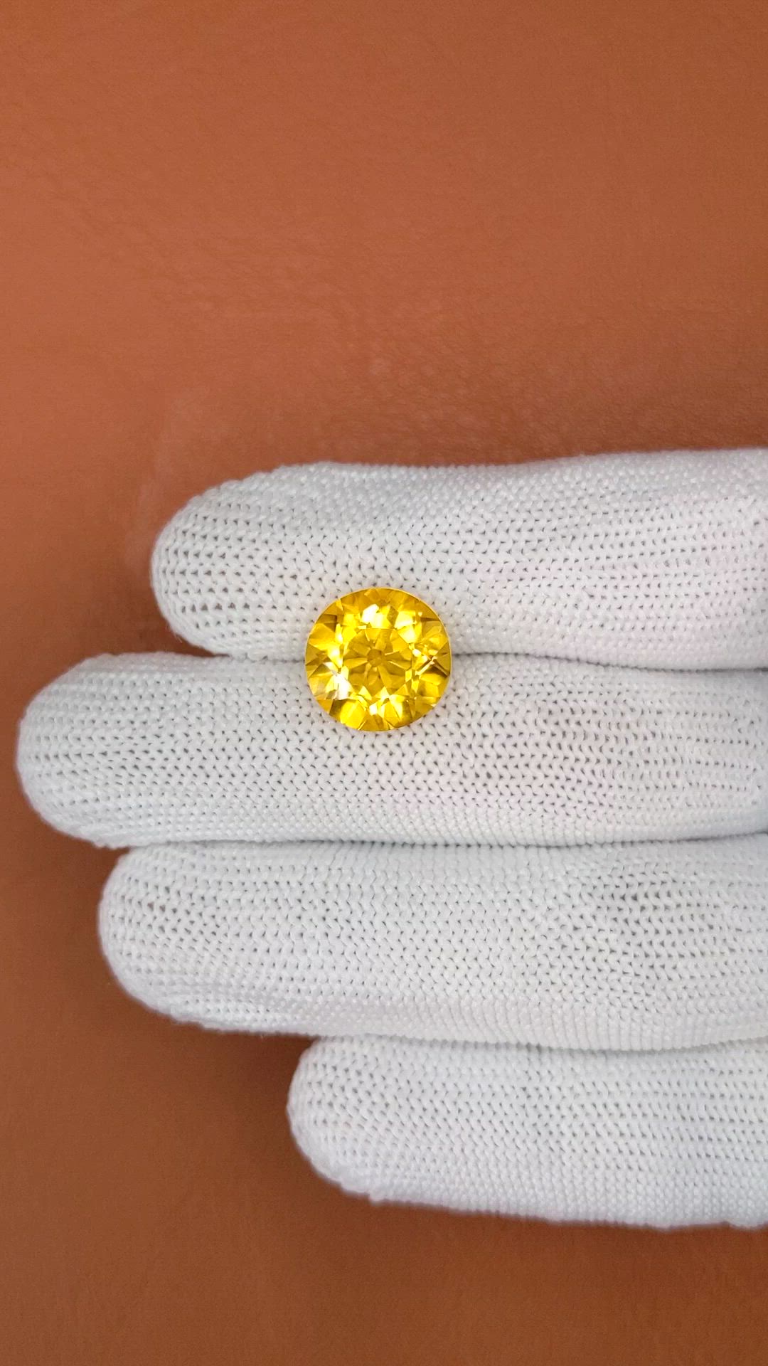 5.82 Ct. Yellow Citrine from Brazil Size Video