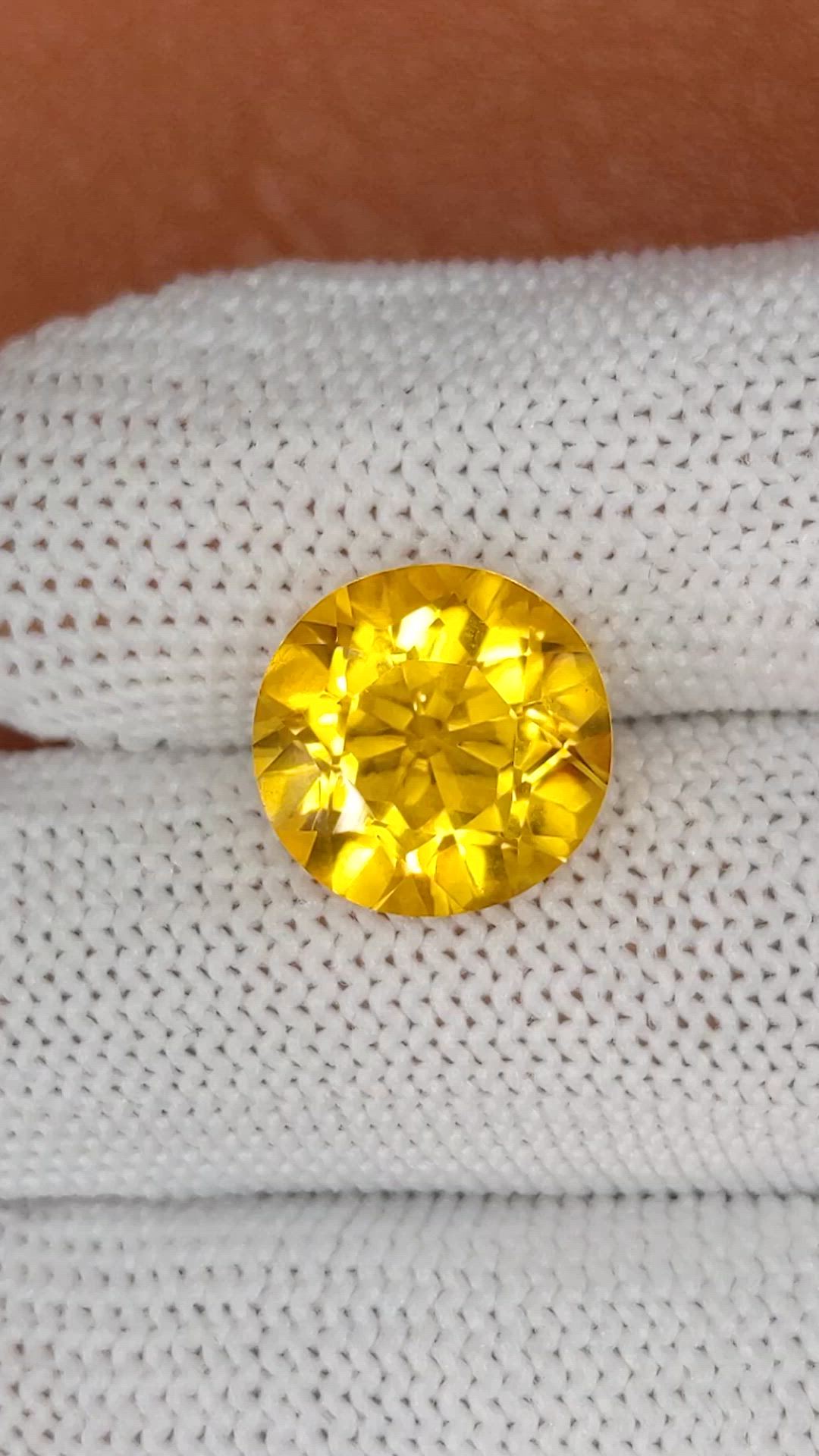 5.82 Ct. Yellow Citrine from Brazil Size Video
