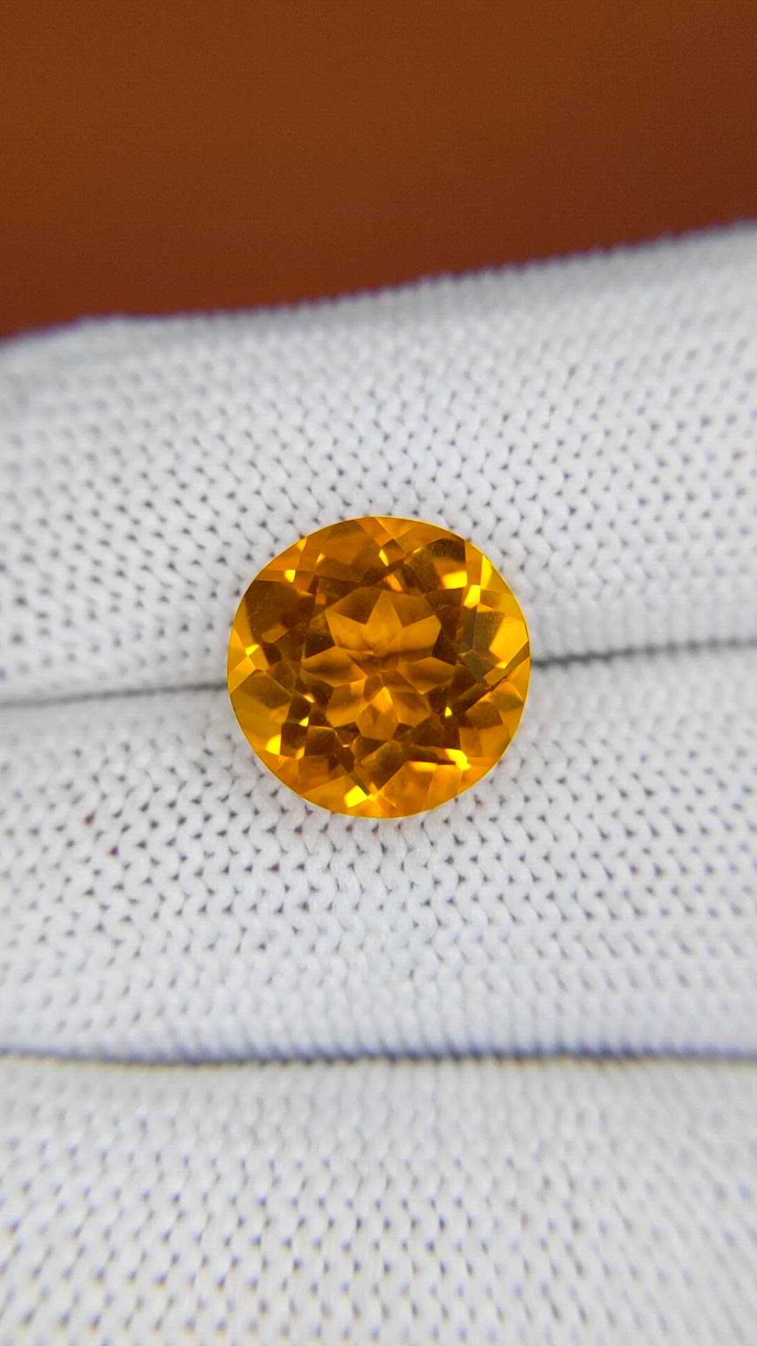 5.67 Ct. Yellowish Orange Citrine from Brazil Size Video
