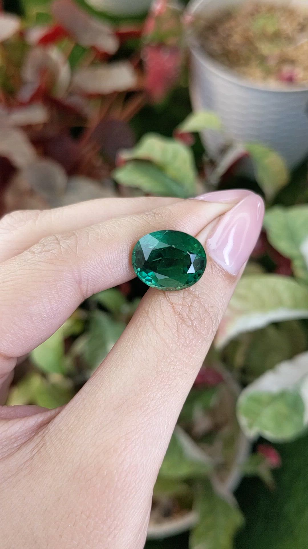 10.45 Ct. Bluish Green Prasiolite from Brazil Size Video