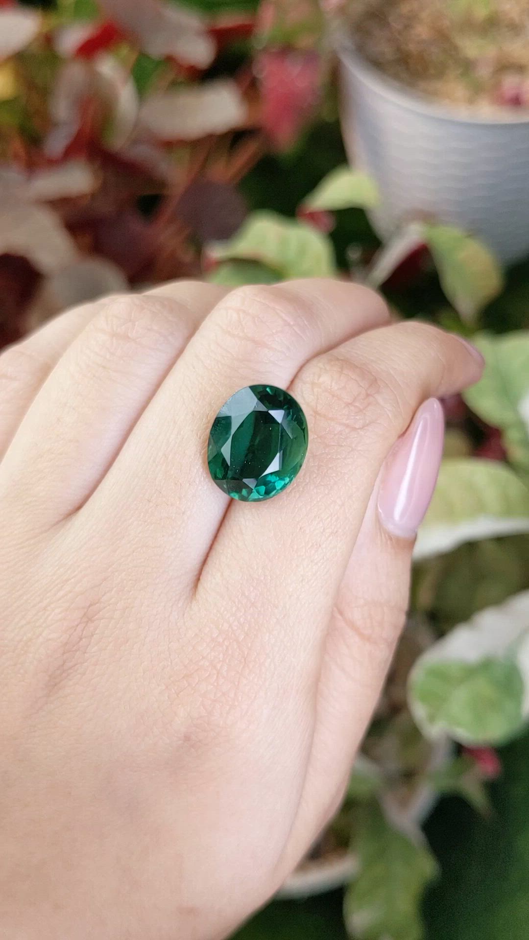 10.45 Ct. Bluish Green Prasiolite from Brazil Size Video