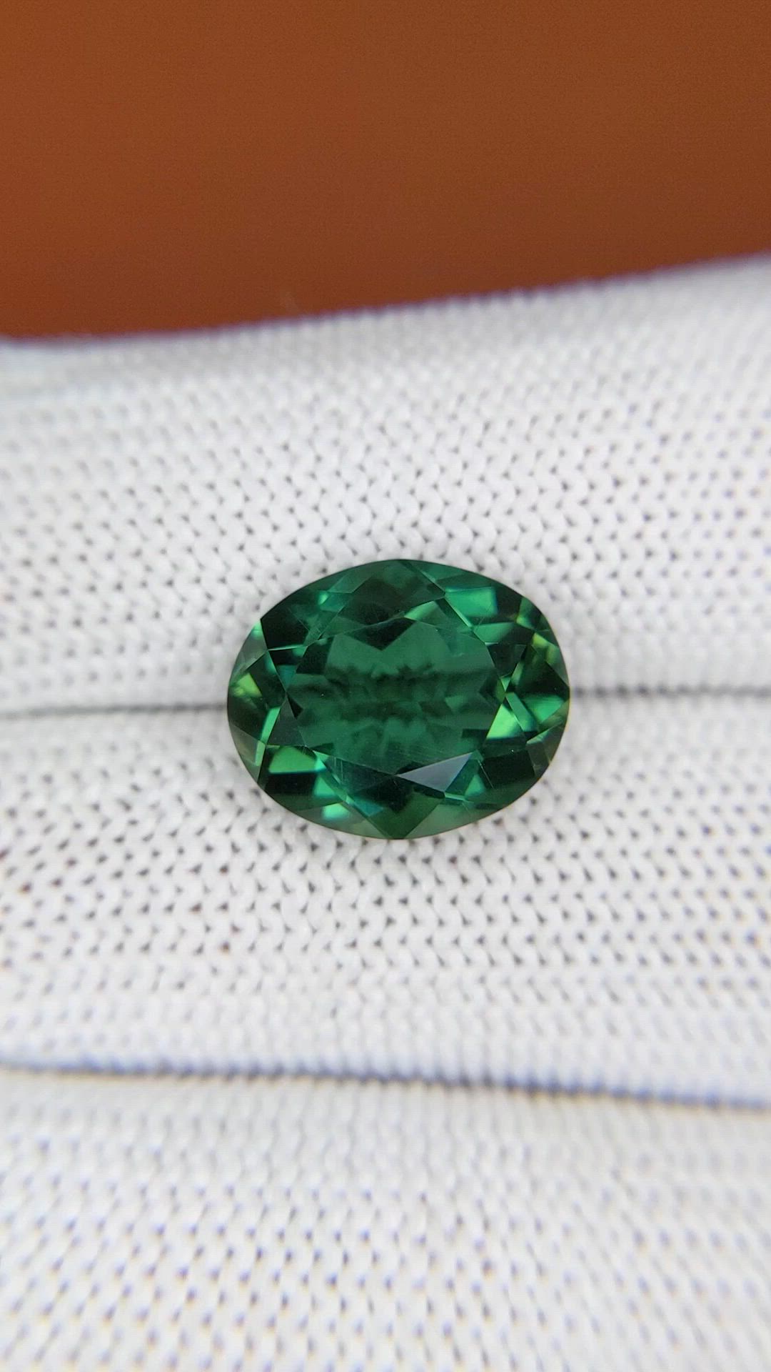 5.82 Ct. Bluish Green Prasiolite from Brazil Size Video