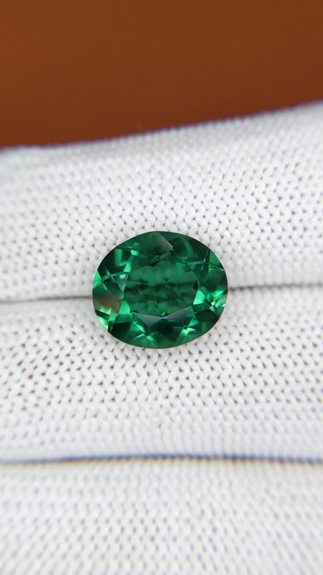 5.30 Ct. Bluish Green Prasiolite from Brazil Size Video