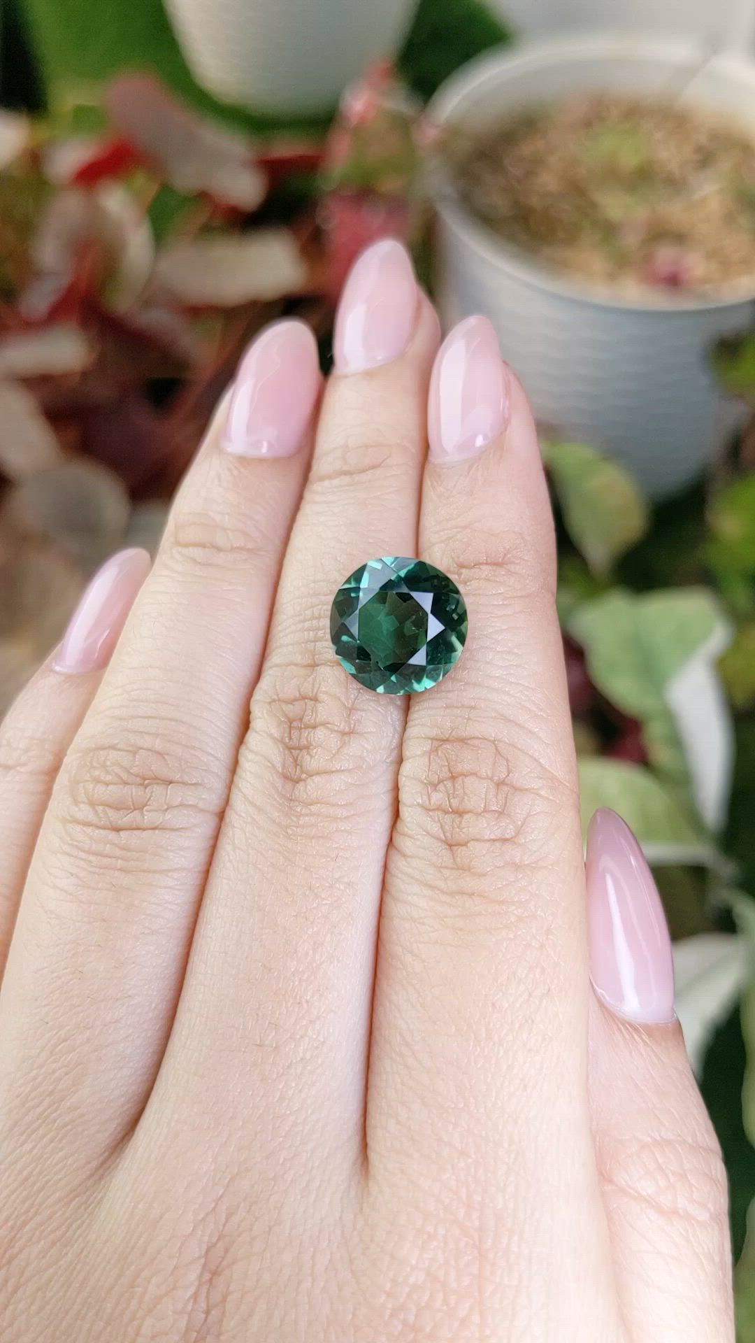 6.19 Ct. Bluish Green Prasiolite from Brazil Size Video