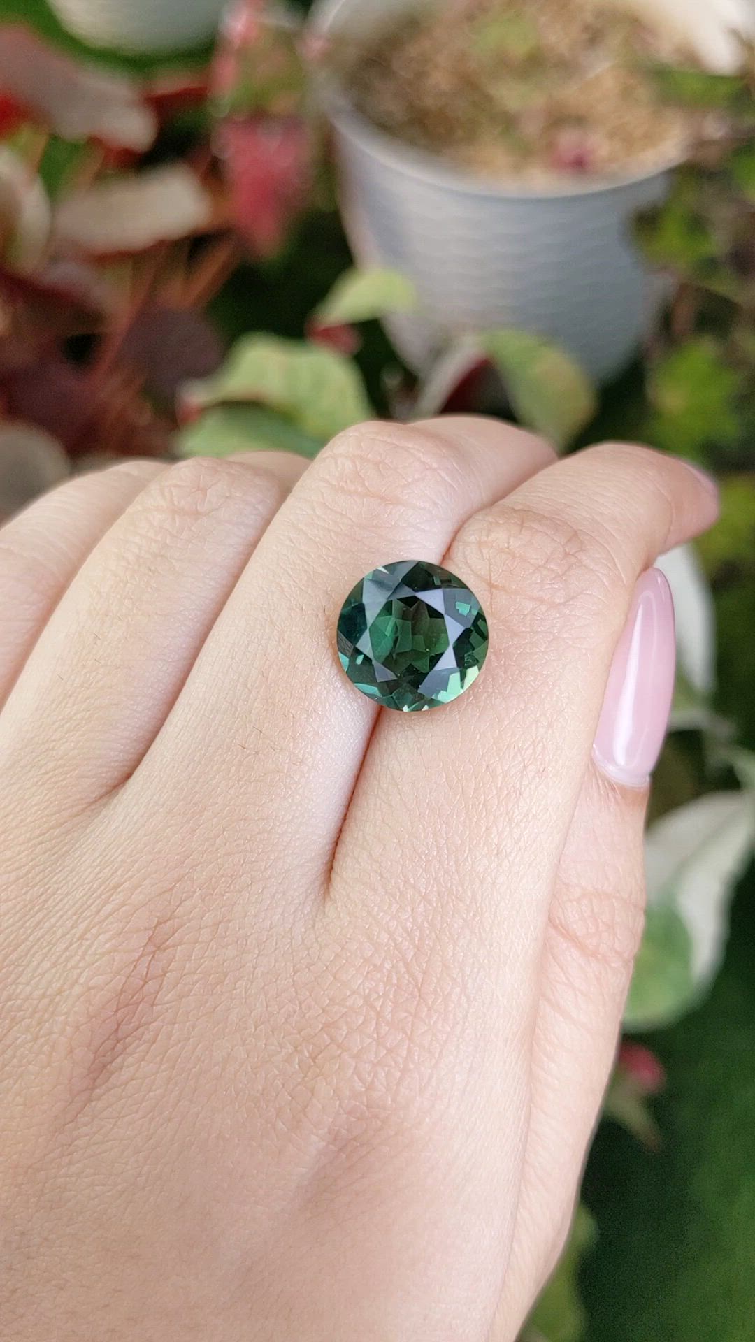 6.19 Ct. Bluish Green Prasiolite from Brazil Size Video