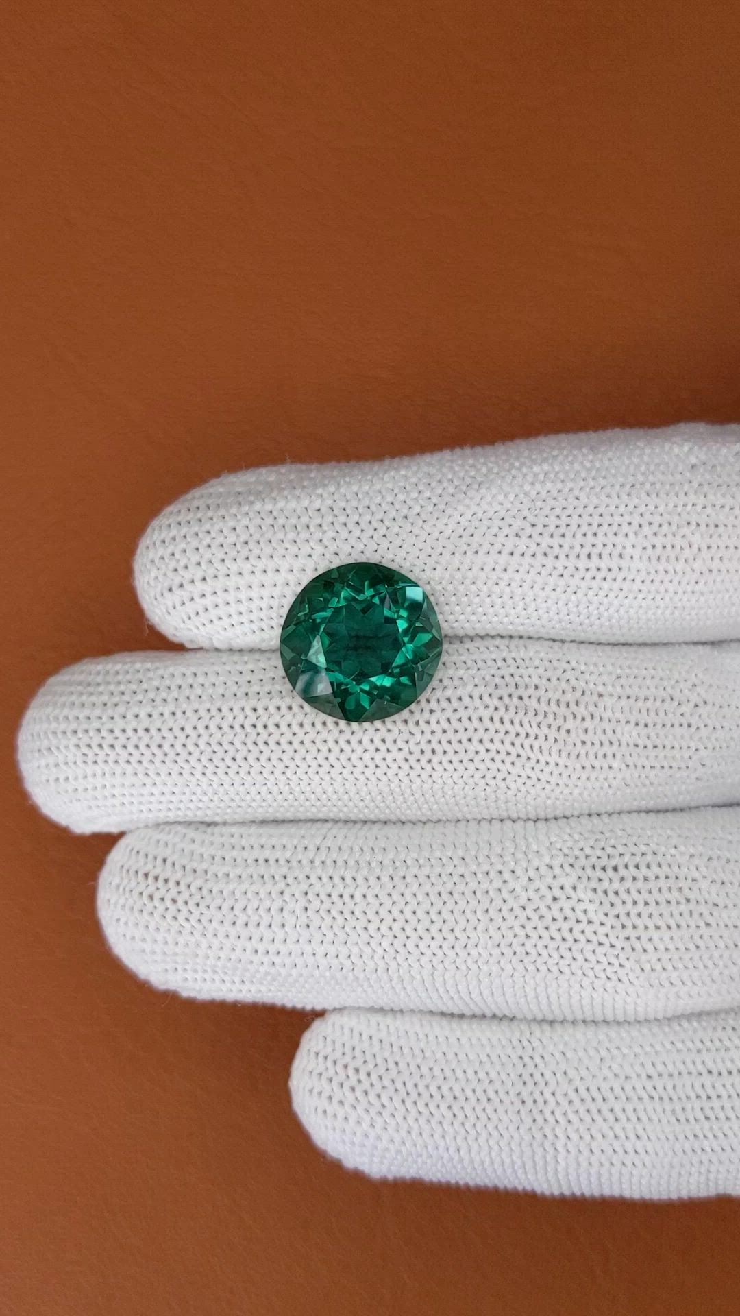 9.32 Ct. Bluish Green Prasiolite from Brazil Size Video