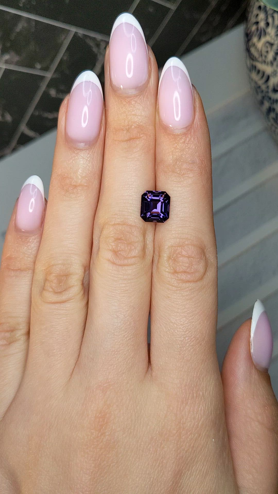 4.01 Ct. Purple Spinel from Ceylon (Sri Lanka) Size Video