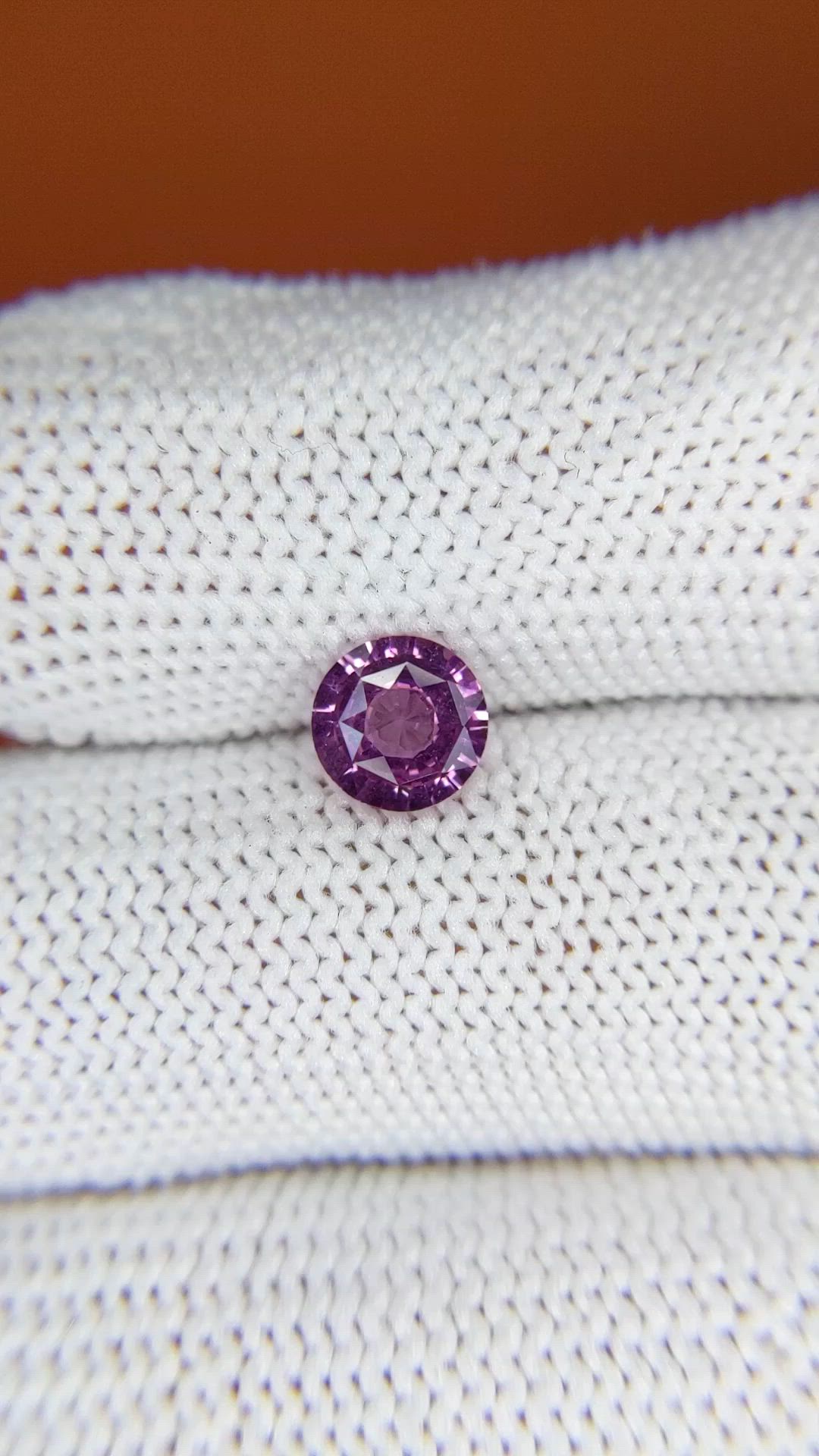 1.04 Ct. Pinkish Purple Spinel from Ceylon (Sri Lanka) Size Video