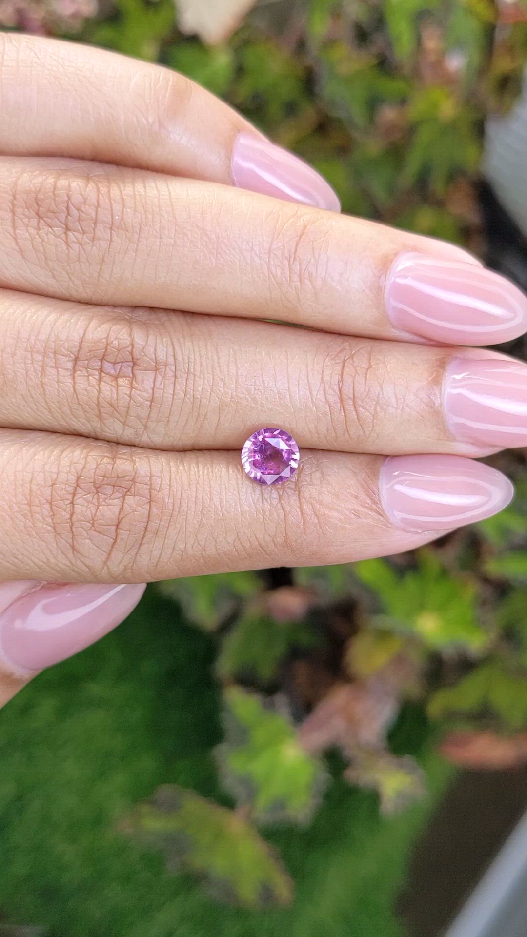 1.04 Ct. Pinkish Purple Spinel from Ceylon (Sri Lanka) Size Video
