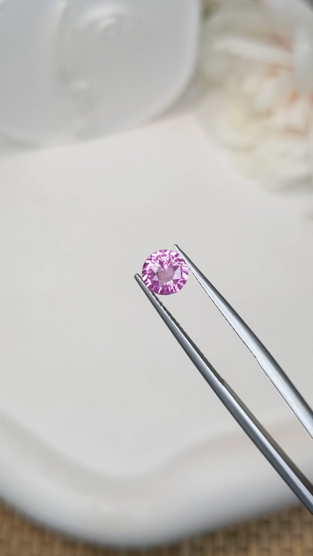 1.04 Ct. Pinkish Purple Spinel from Ceylon (Sri Lanka) Size Video