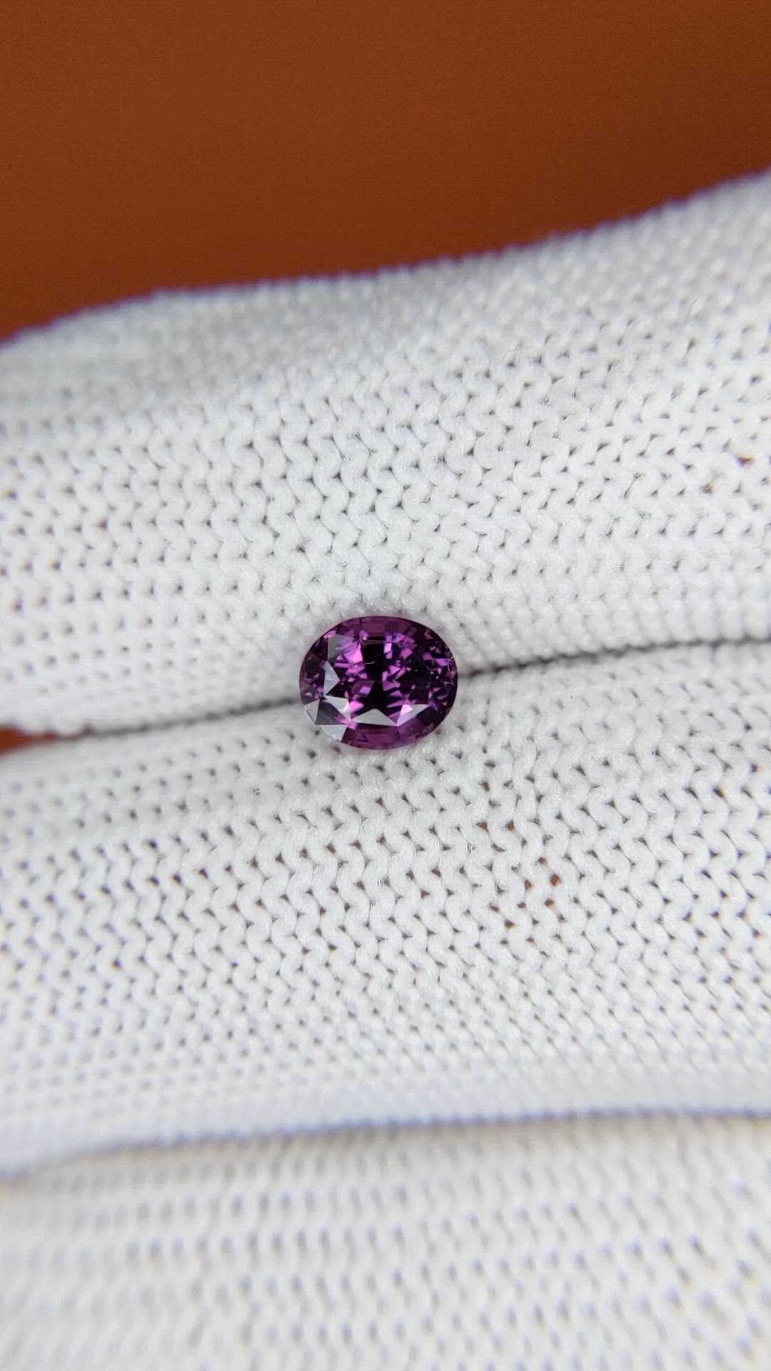 1.03 Ct. Pinkish Purple Spinel from Ceylon (Sri Lanka) Size Video