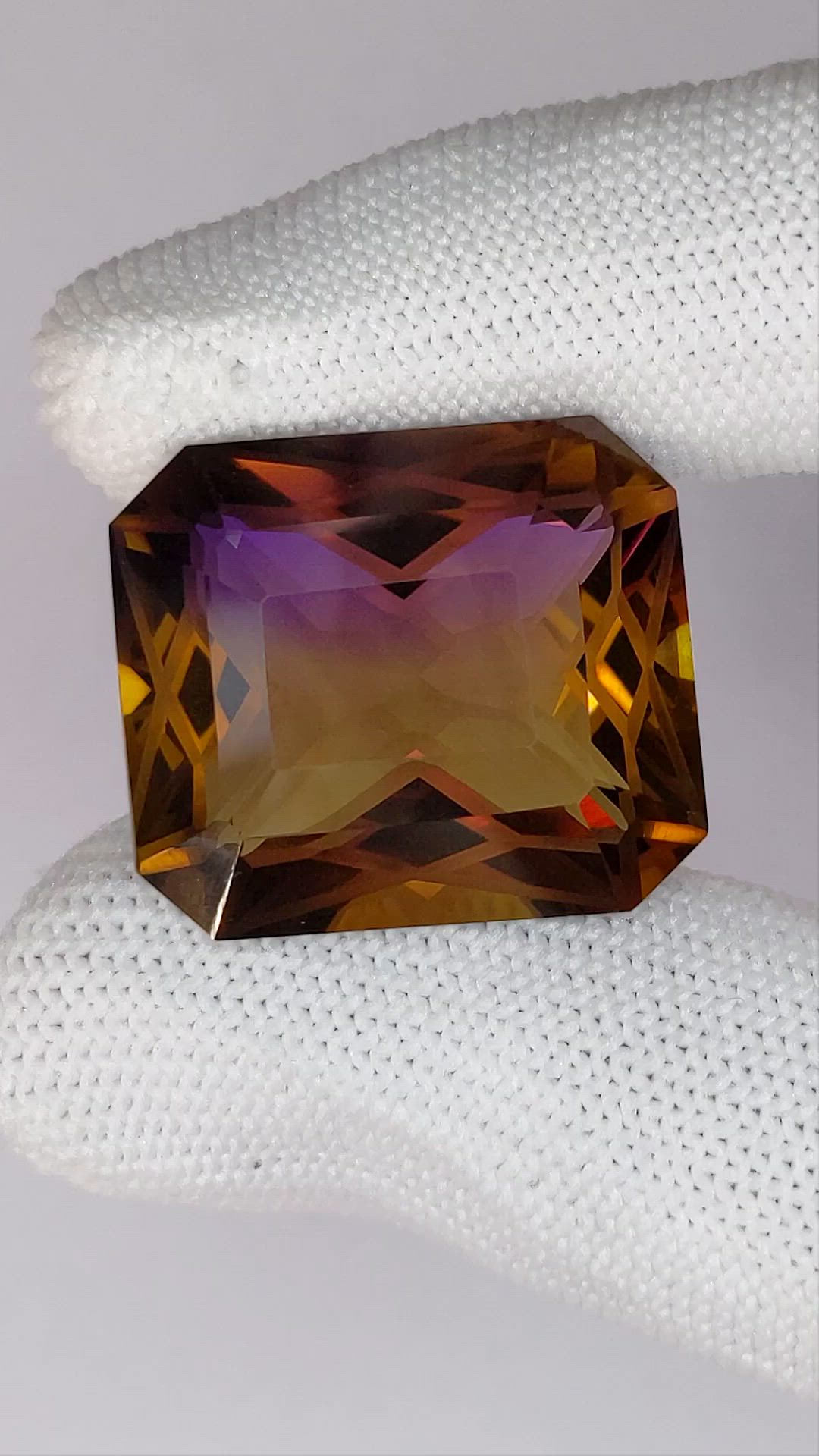 41.23 Ct. Bi Color Ametrine from Brazil Size Video