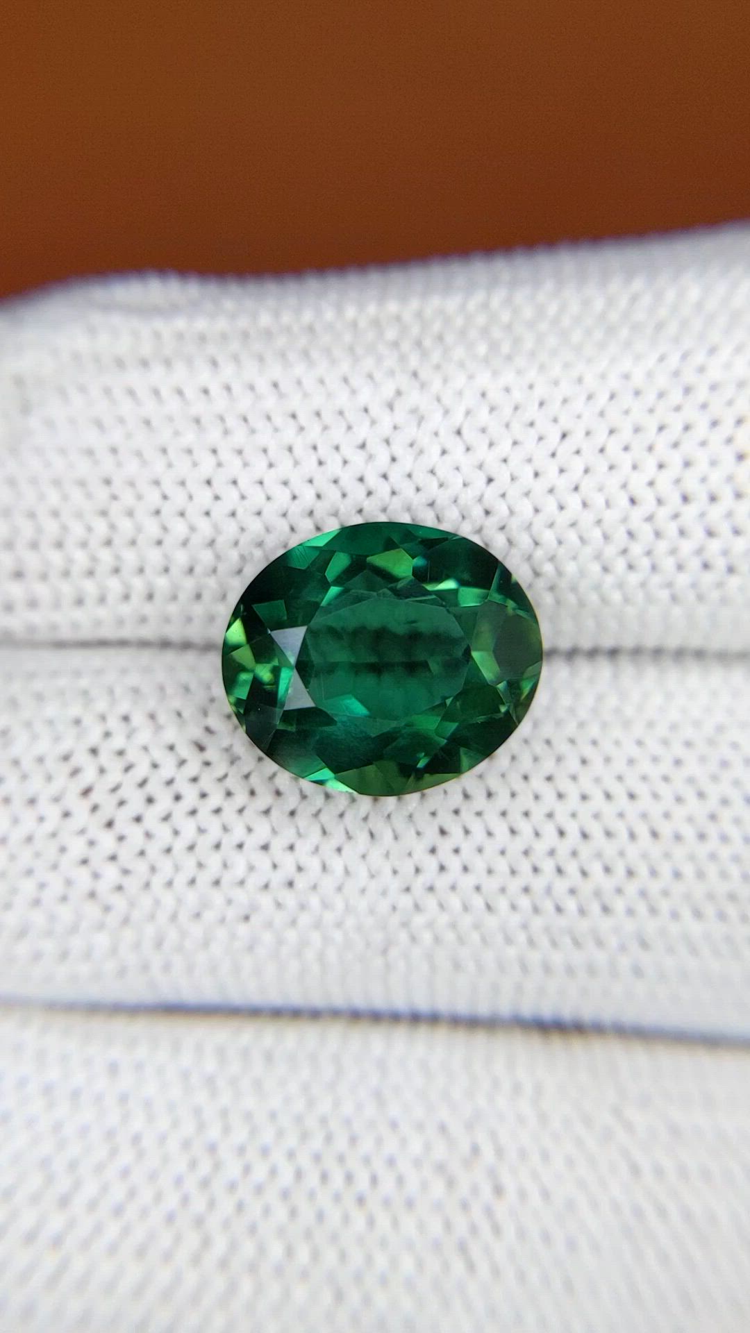 5.88 Ct. Bluish Green Prasiolite from Brazil Size Video