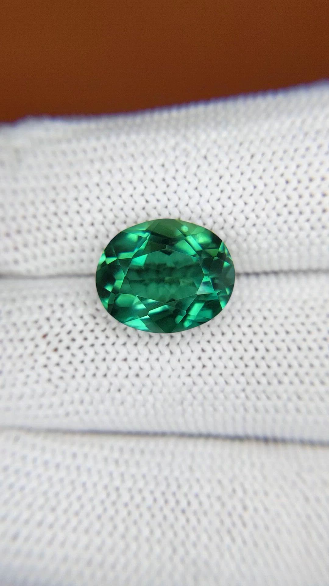 5.73 Ct. Bluish Green Prasiolite from Brazil Size Video