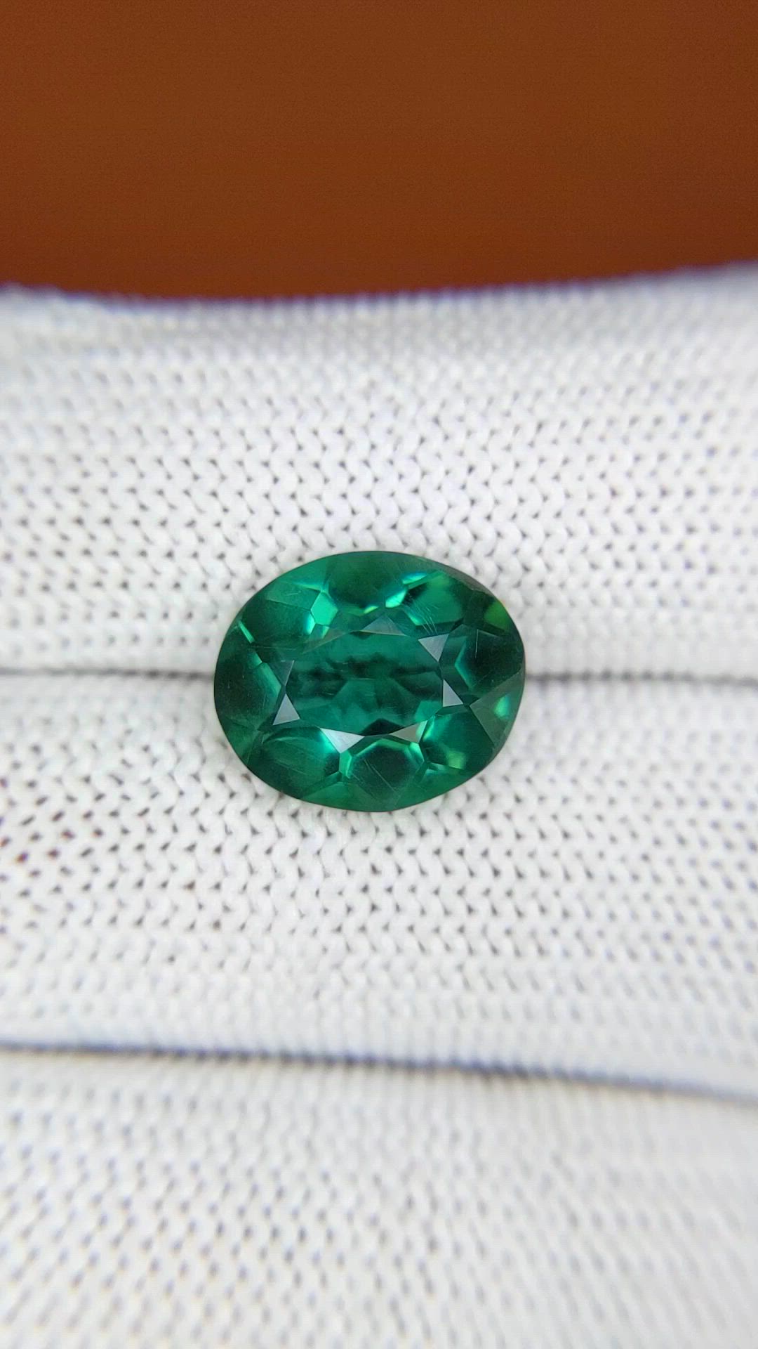 4.36 Ct. Bluish Green Prasiolite from Brazil Size Video