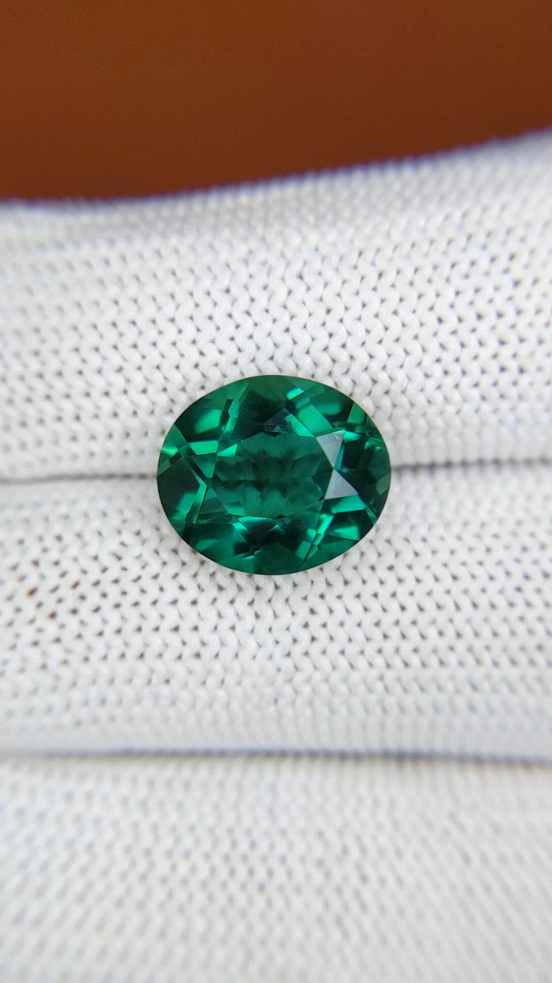 5.48 Ct. Bluish Green Prasiolite from Brazil Size Video
