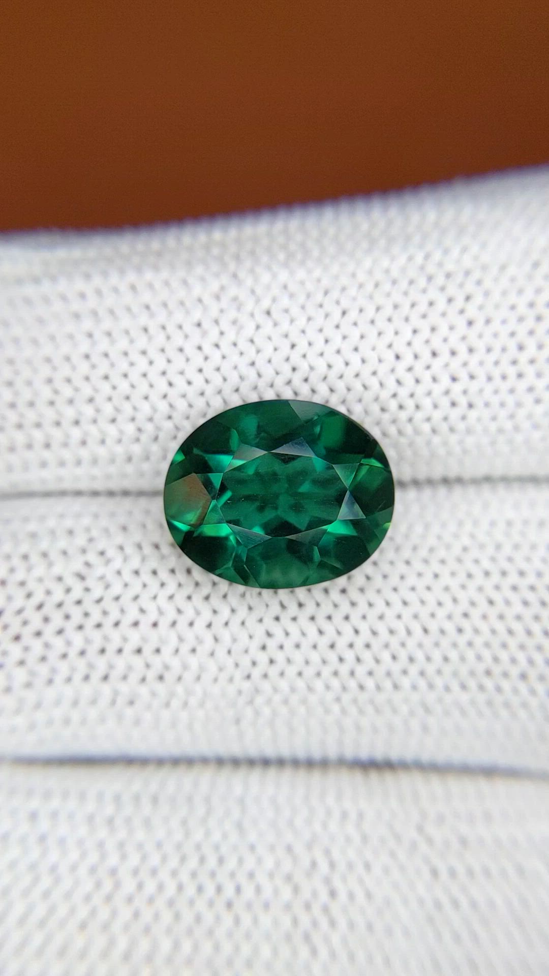 5.47 Ct. Bluish Green Prasiolite from Brazil Size Video