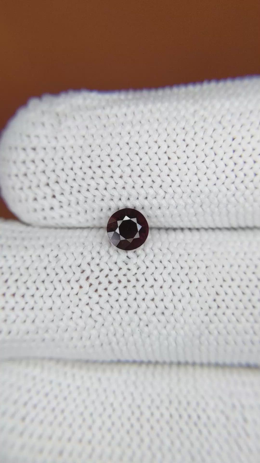 0.54 Ct. Red Spinel from Ceylon (Sri Lanka) Size Video
