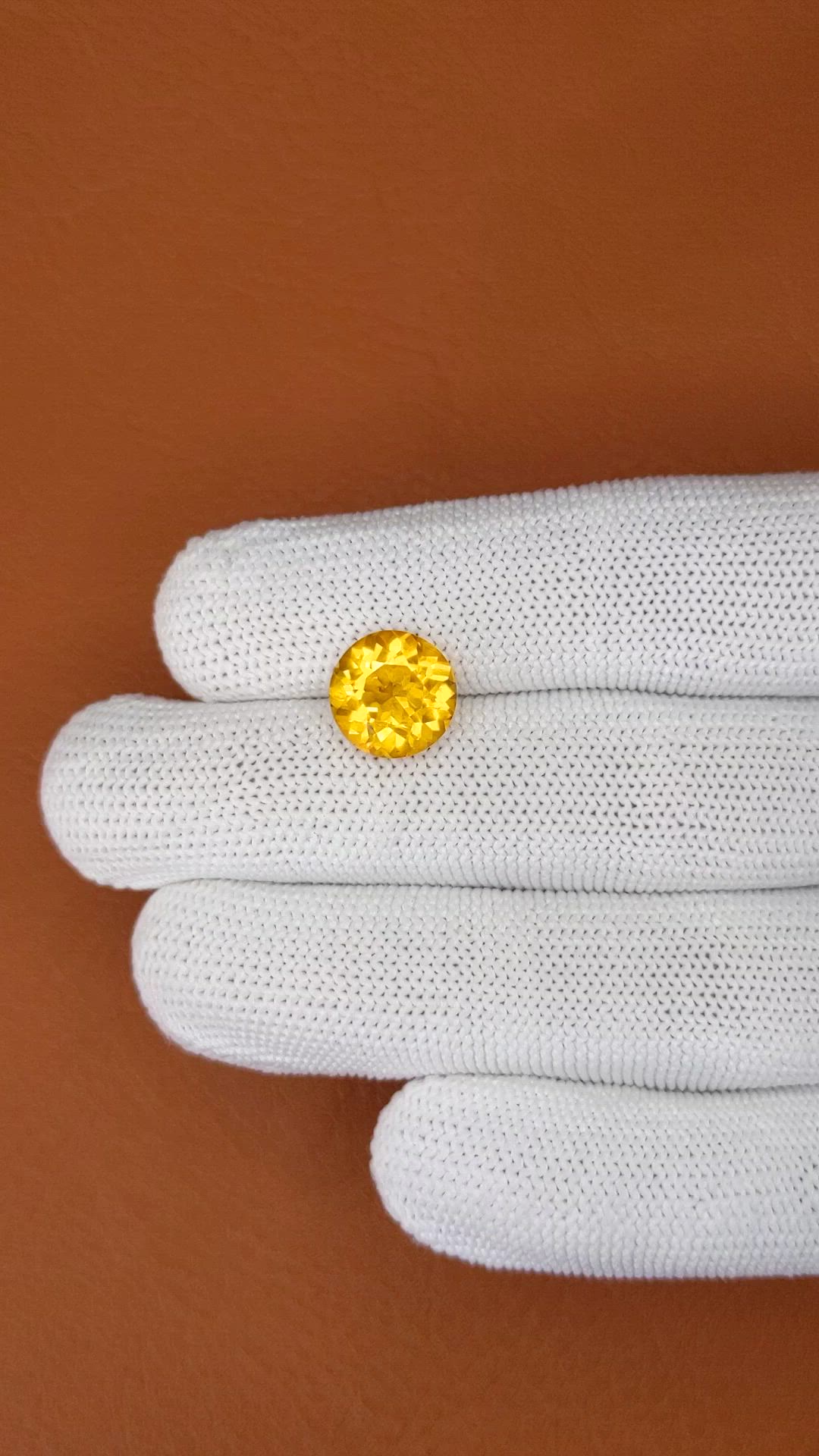 4.06 Ct. Yellow Citrine from Brazil Size Video