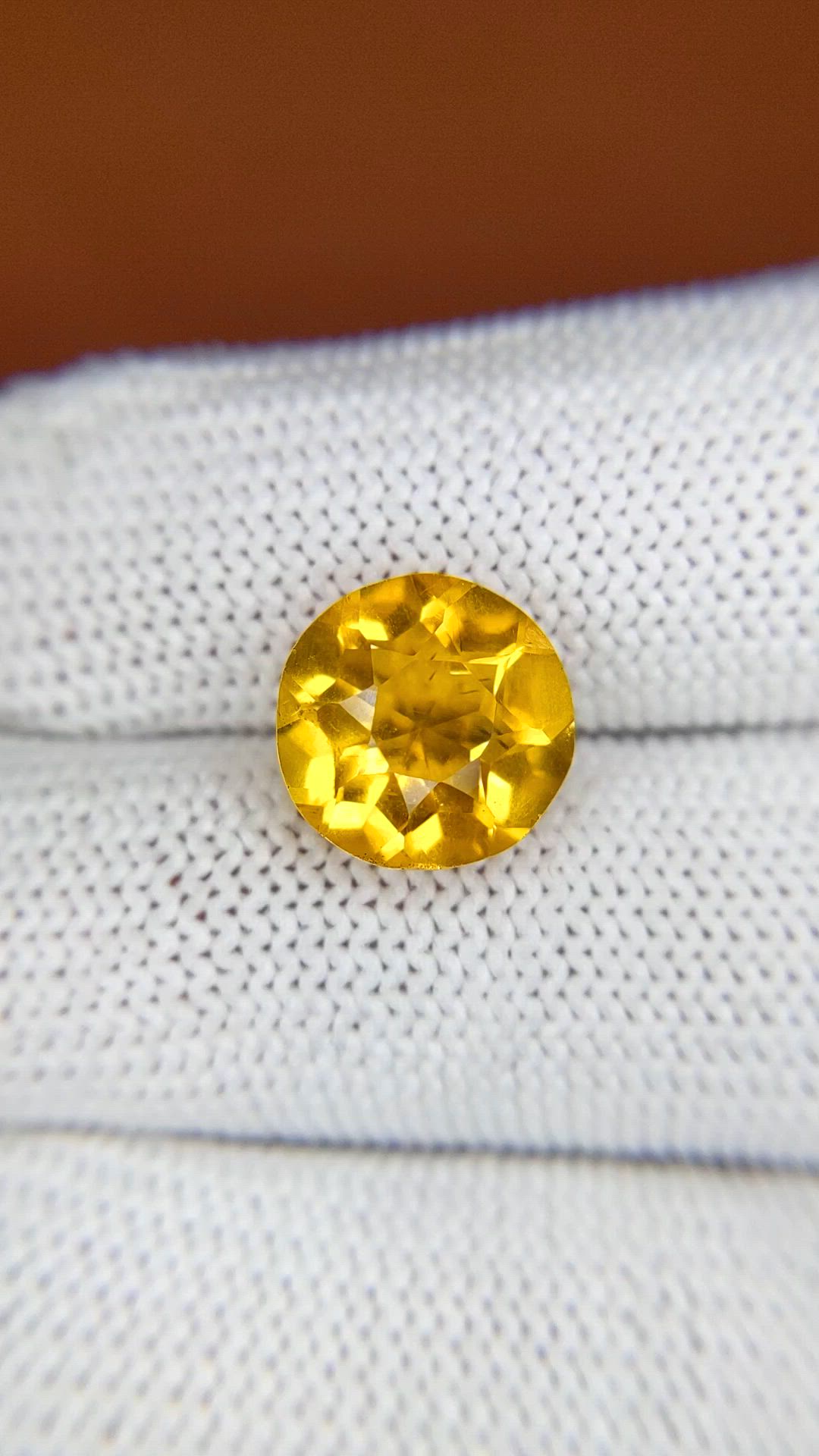 4.30 Ct. Yellow Citrine from Brazil Size Video