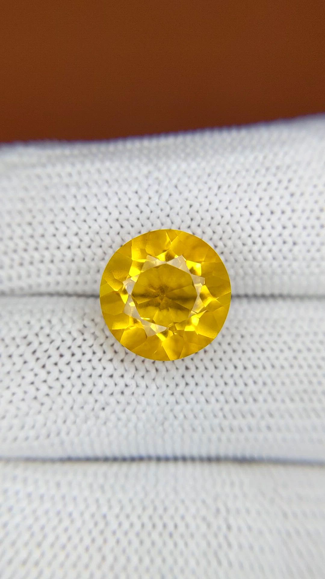 6.27 Ct. Yellow Citrine from Brazil Size Video