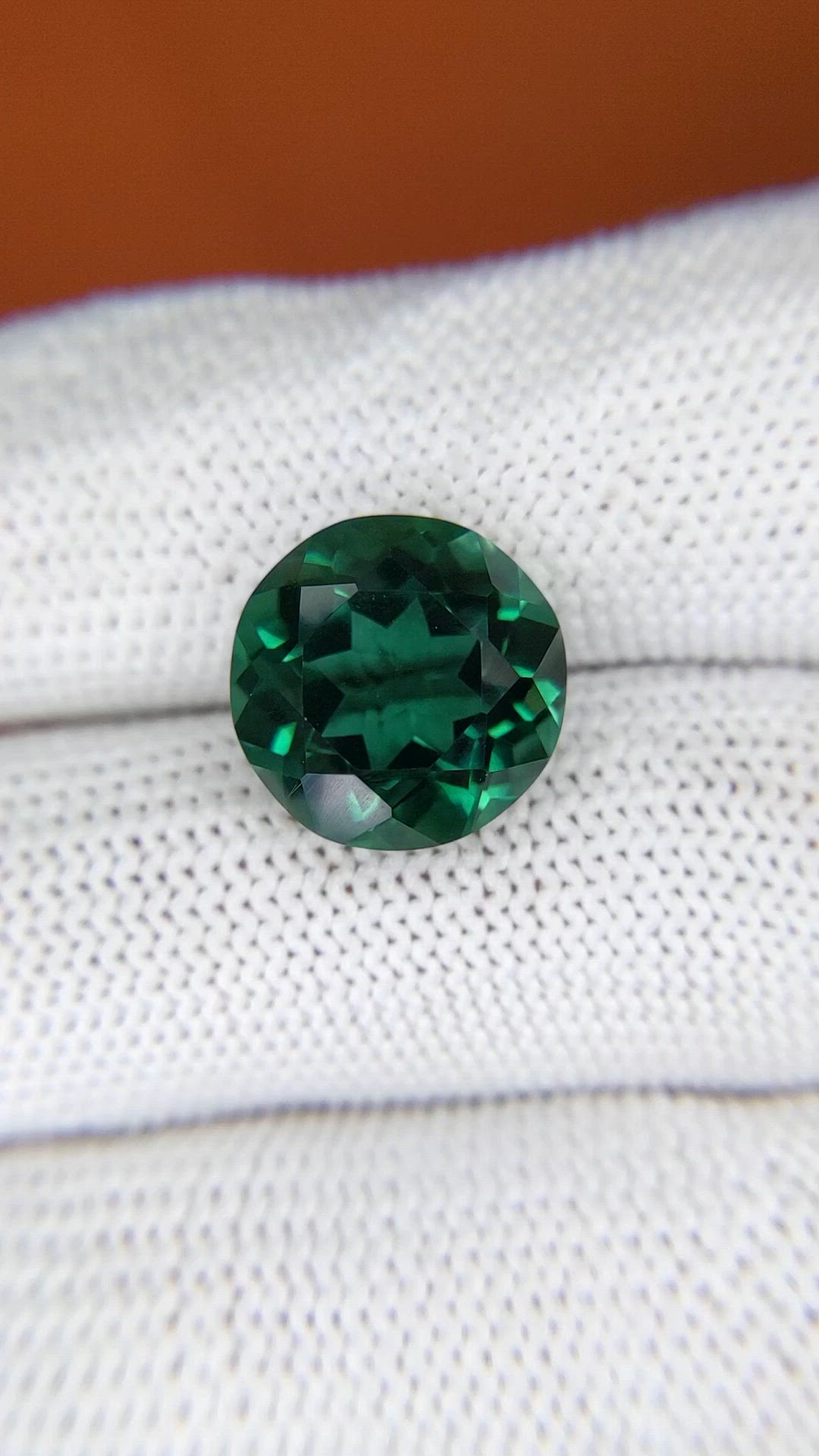 7.08 Ct. Bluish Green Prasiolite from Brazil Size Video