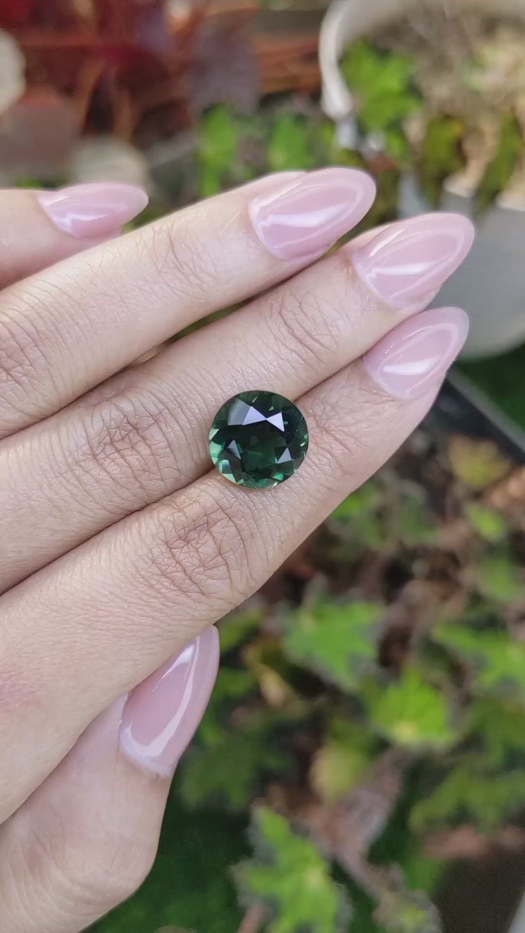 6.16 Ct. Bluish Green Prasiolite from Brazil Size Video