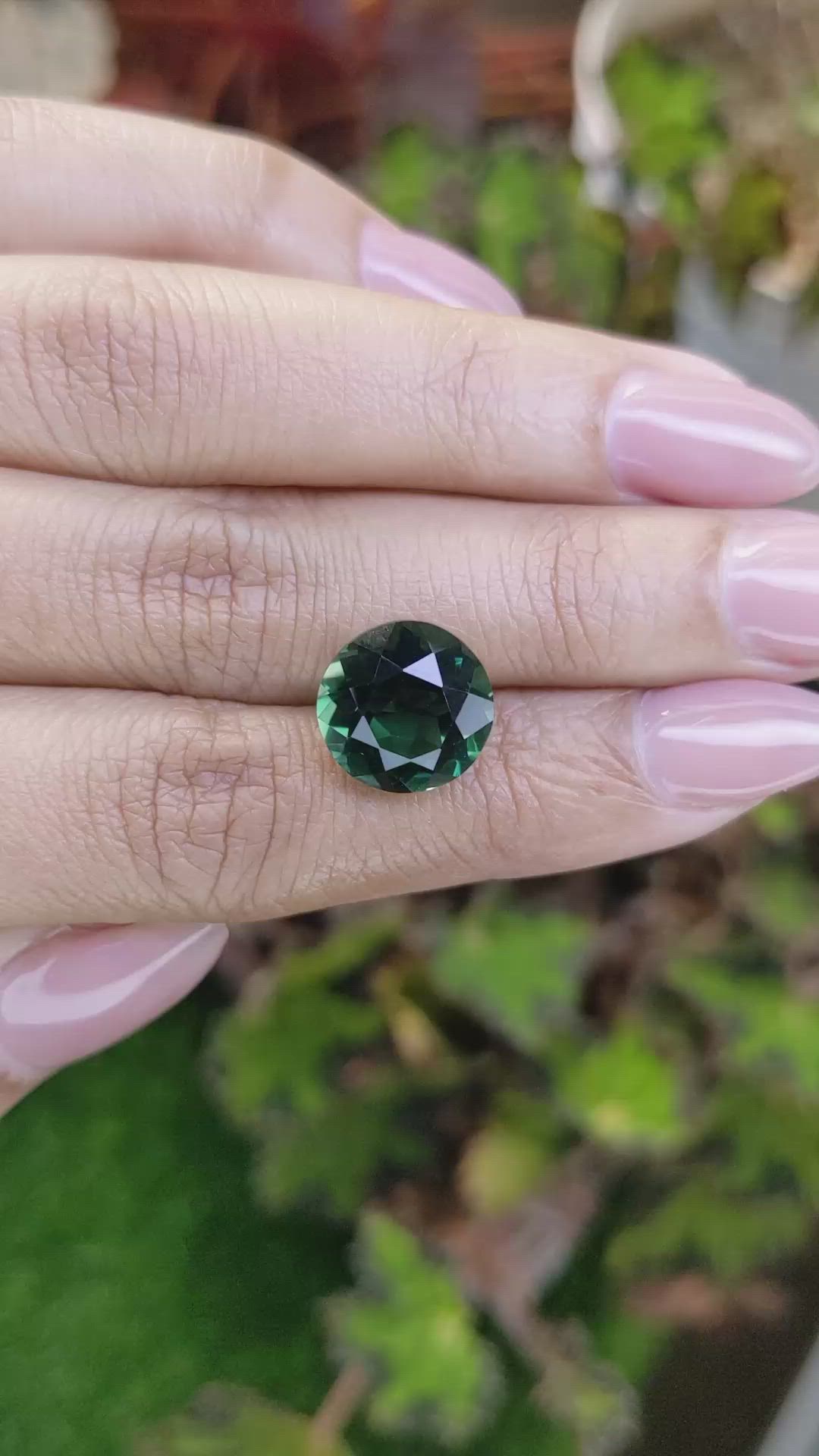 6.16 Ct. Bluish Green Prasiolite from Brazil Size Video