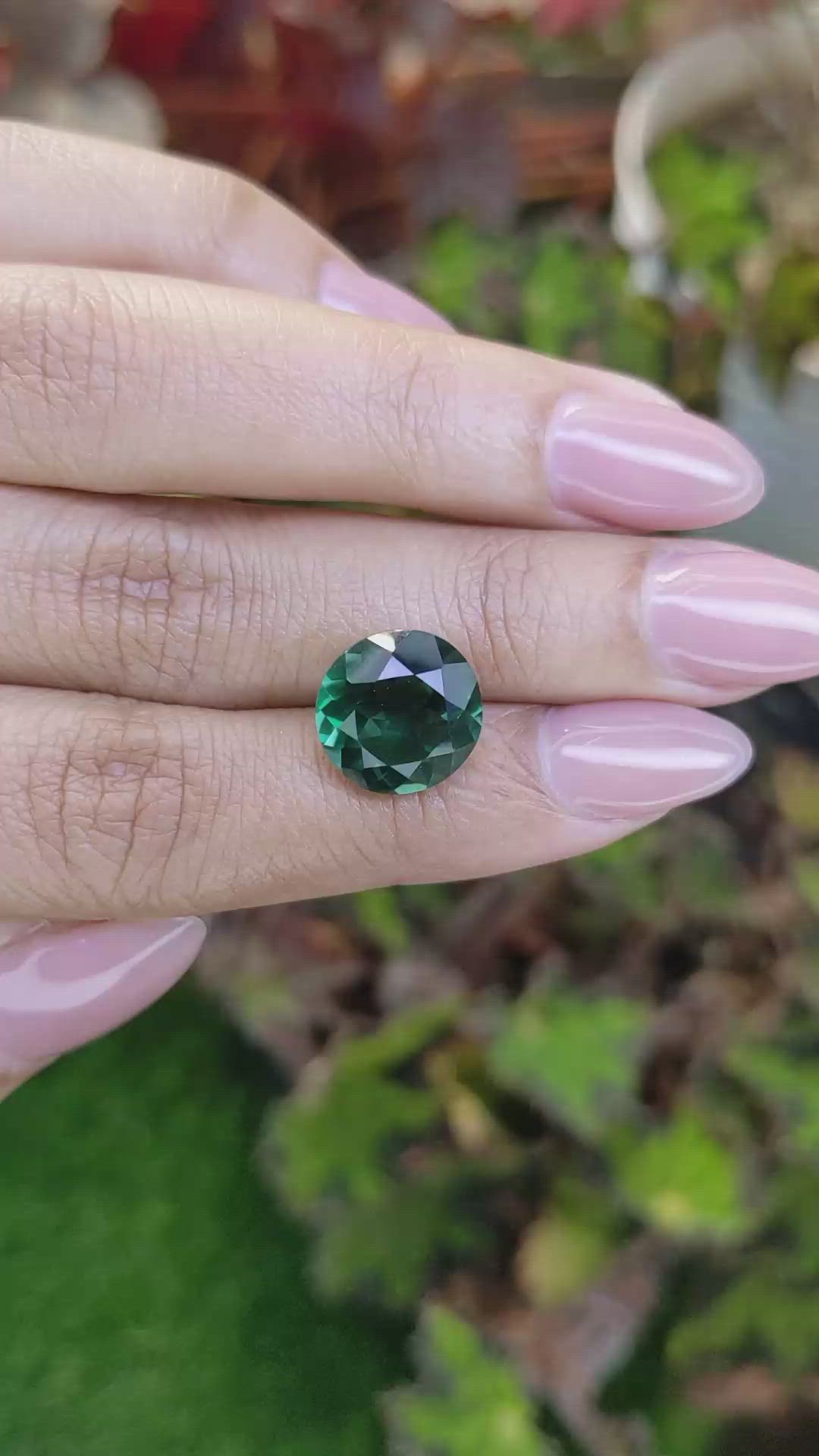 5.79 Ct. Bluish Green Prasiolite from Brazil Size Video