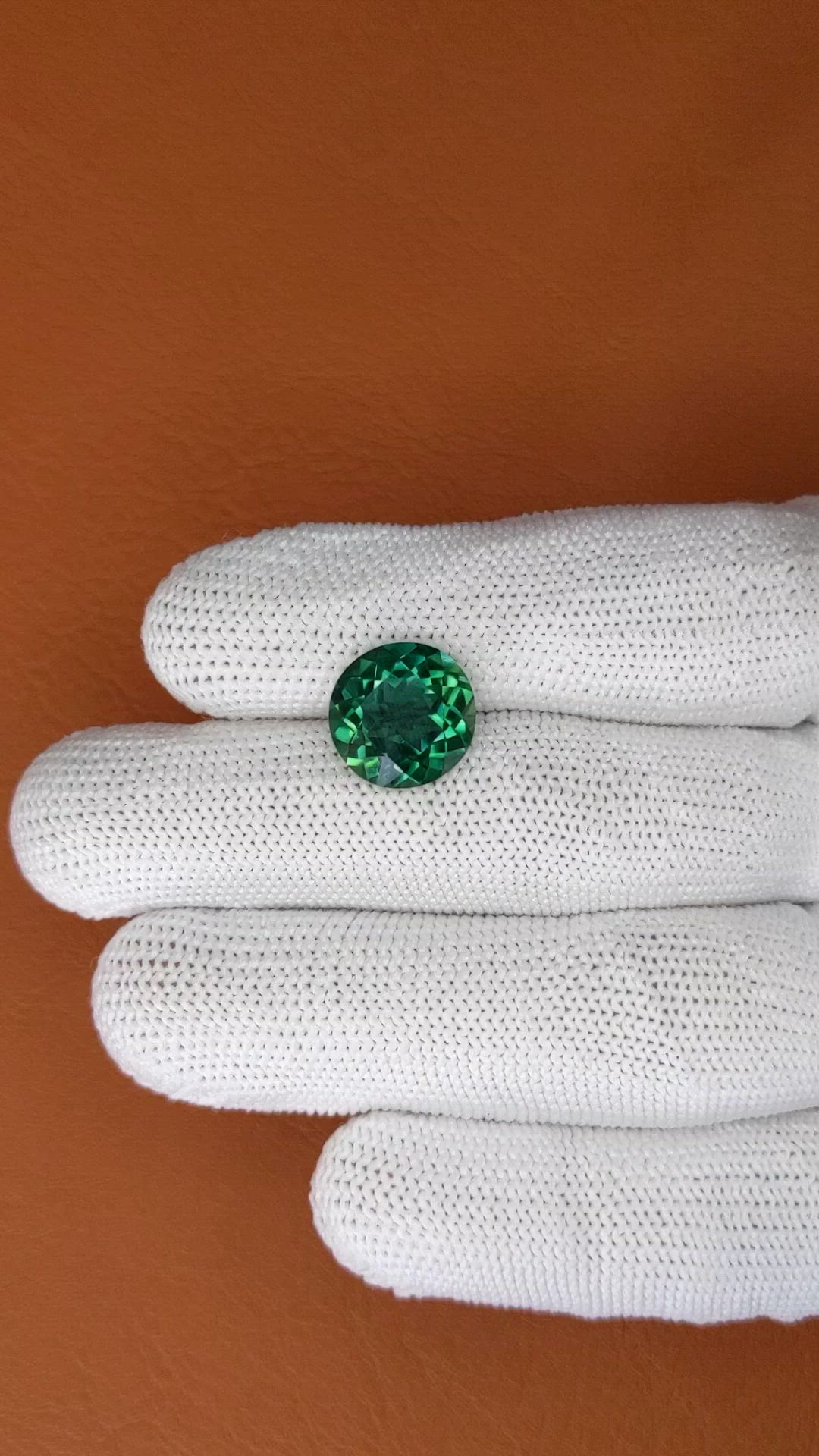 5.79 Ct. Bluish Green Prasiolite from Brazil Size Video