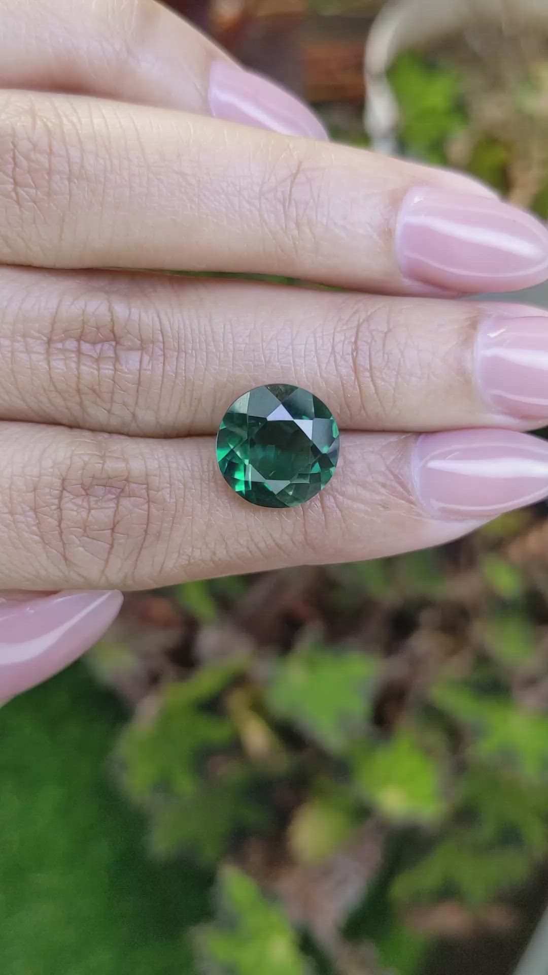 5.48 Ct. Bluish Green Prasiolite from Brazil Size Video