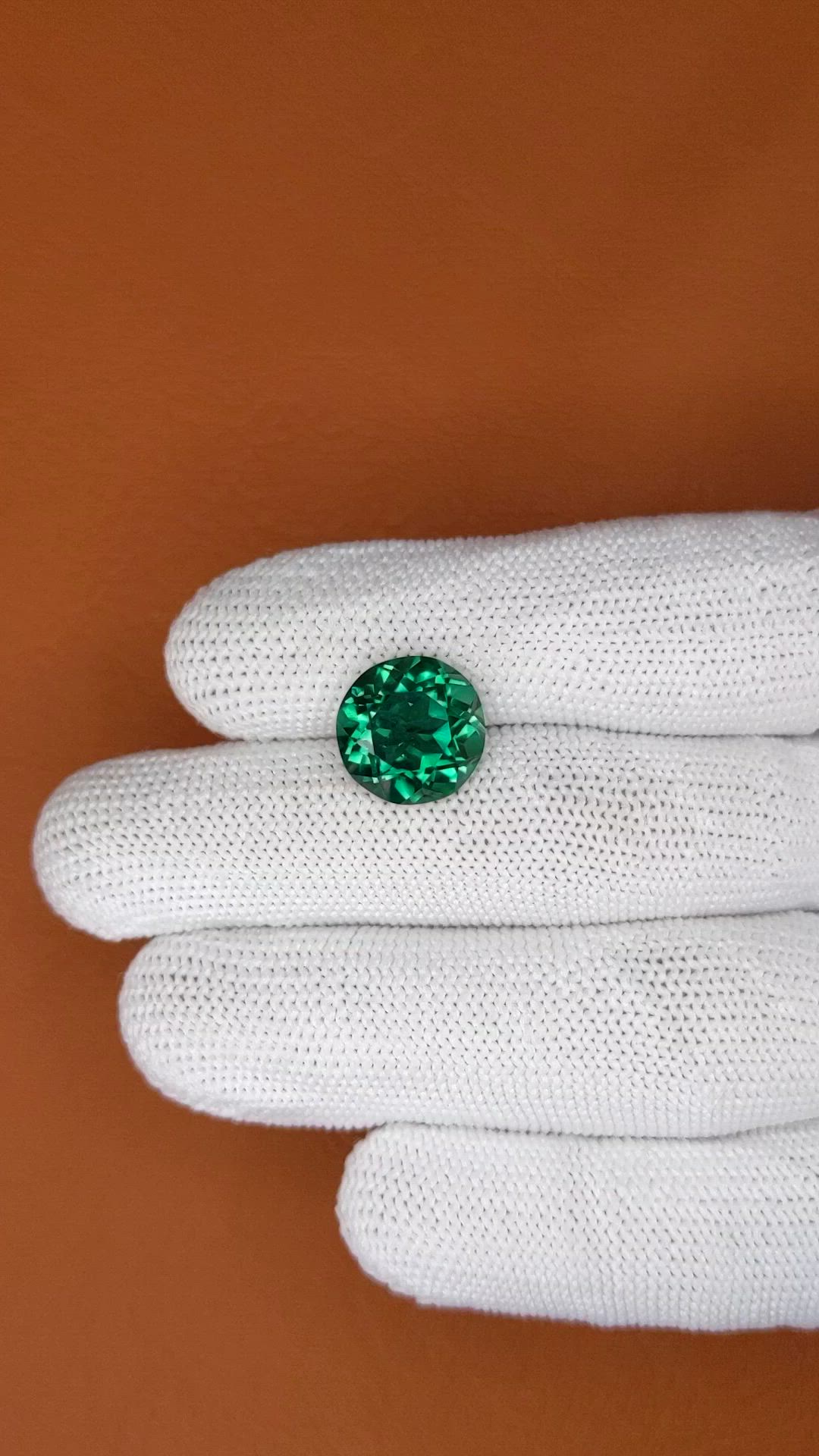 6.53 Ct. Bluish Green Prasiolite from Brazil Size Video