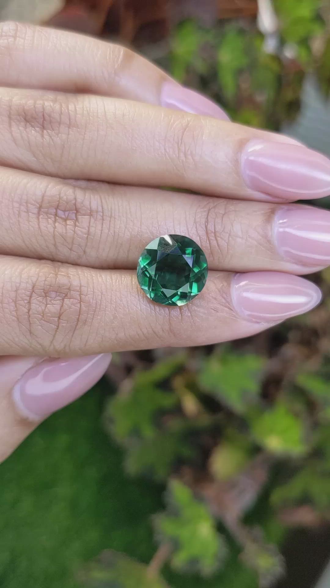 6.24 Ct. Bluish Green Prasiolite from Brazil Size Video