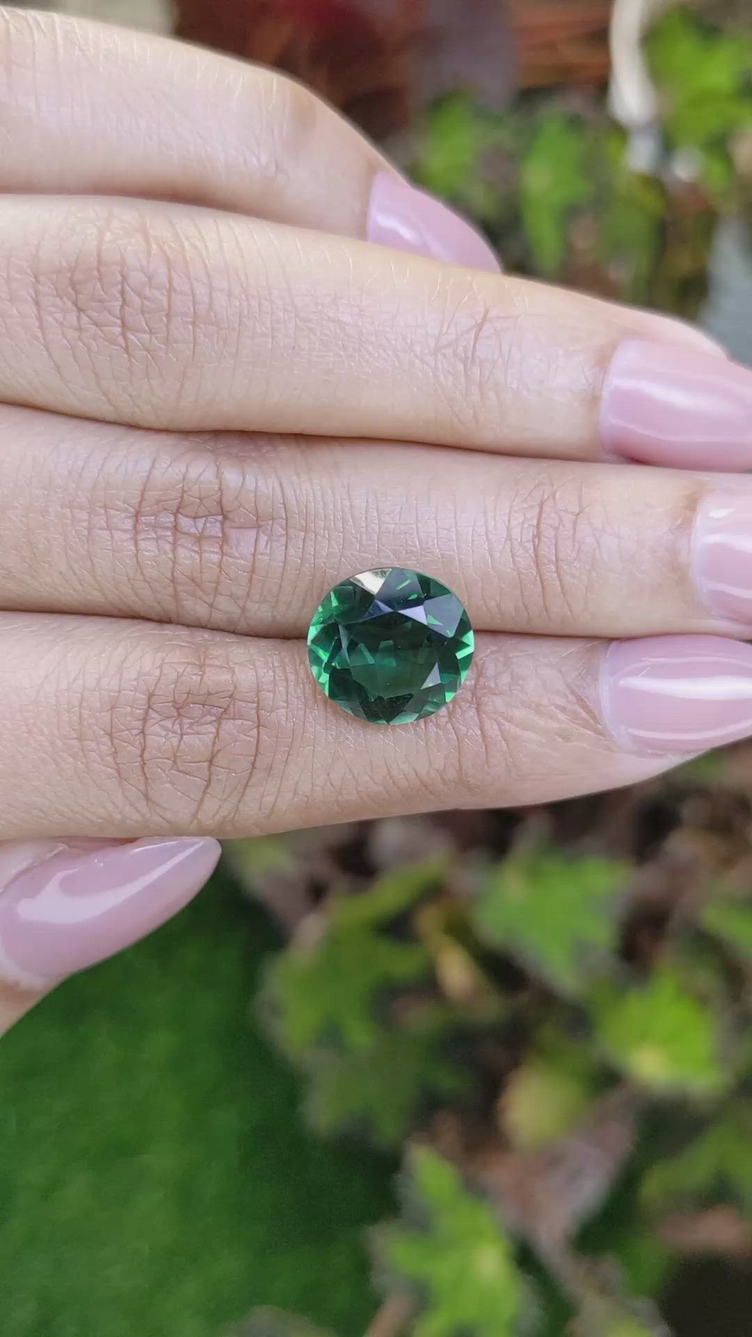 5.75 Ct. Bluish Green Prasiolite from Brazil Size Video